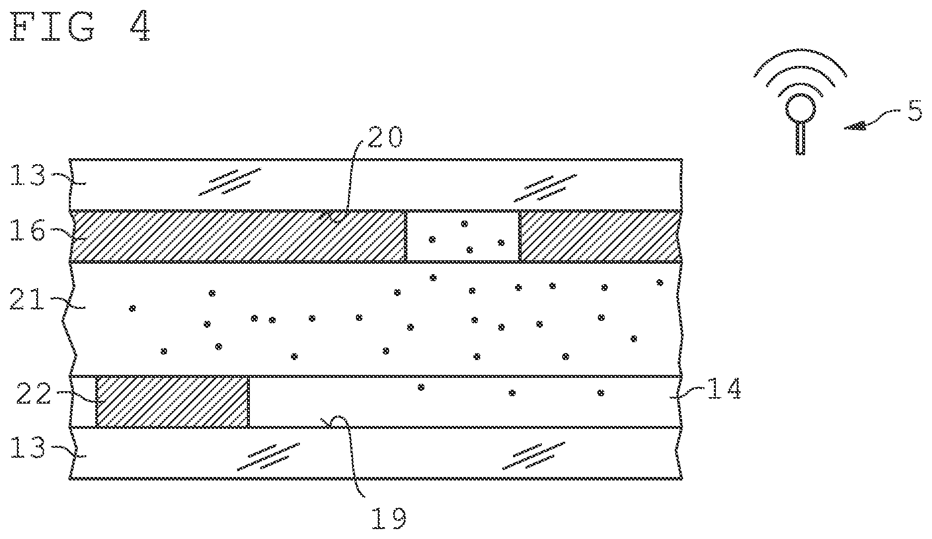 Patent US12368240 Figure 4 – Phased array antenna device