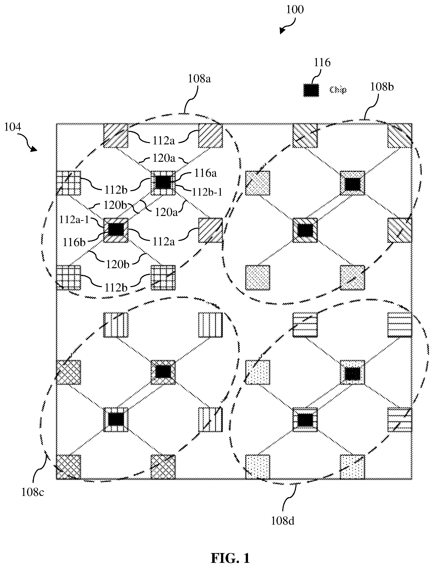 Patent US12368248 Figure 1 – Phased array antenna