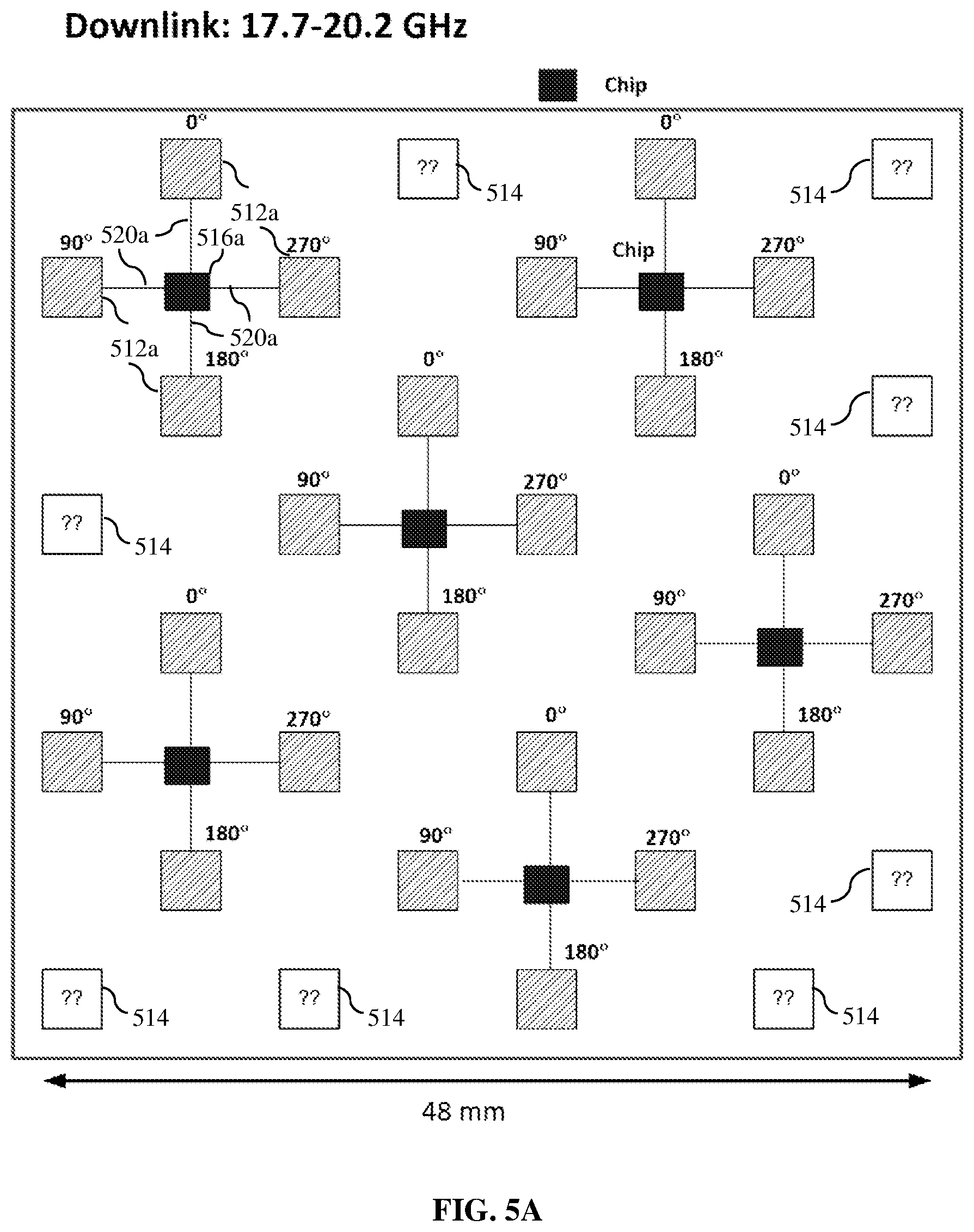 Patent US12368248 Figure 5 – Phased array antenna