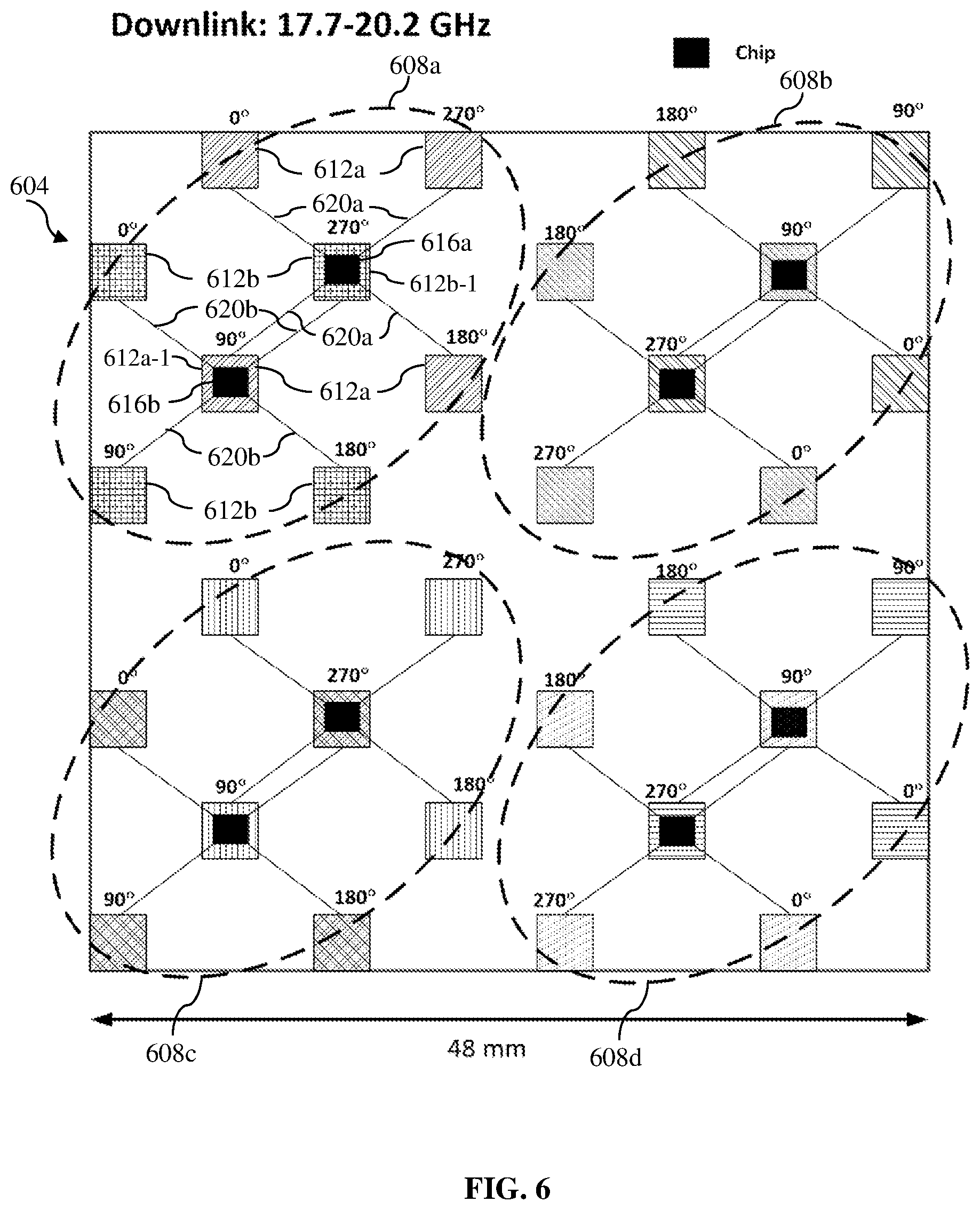 Patent US12368248 Figure 7 – Phased array antenna