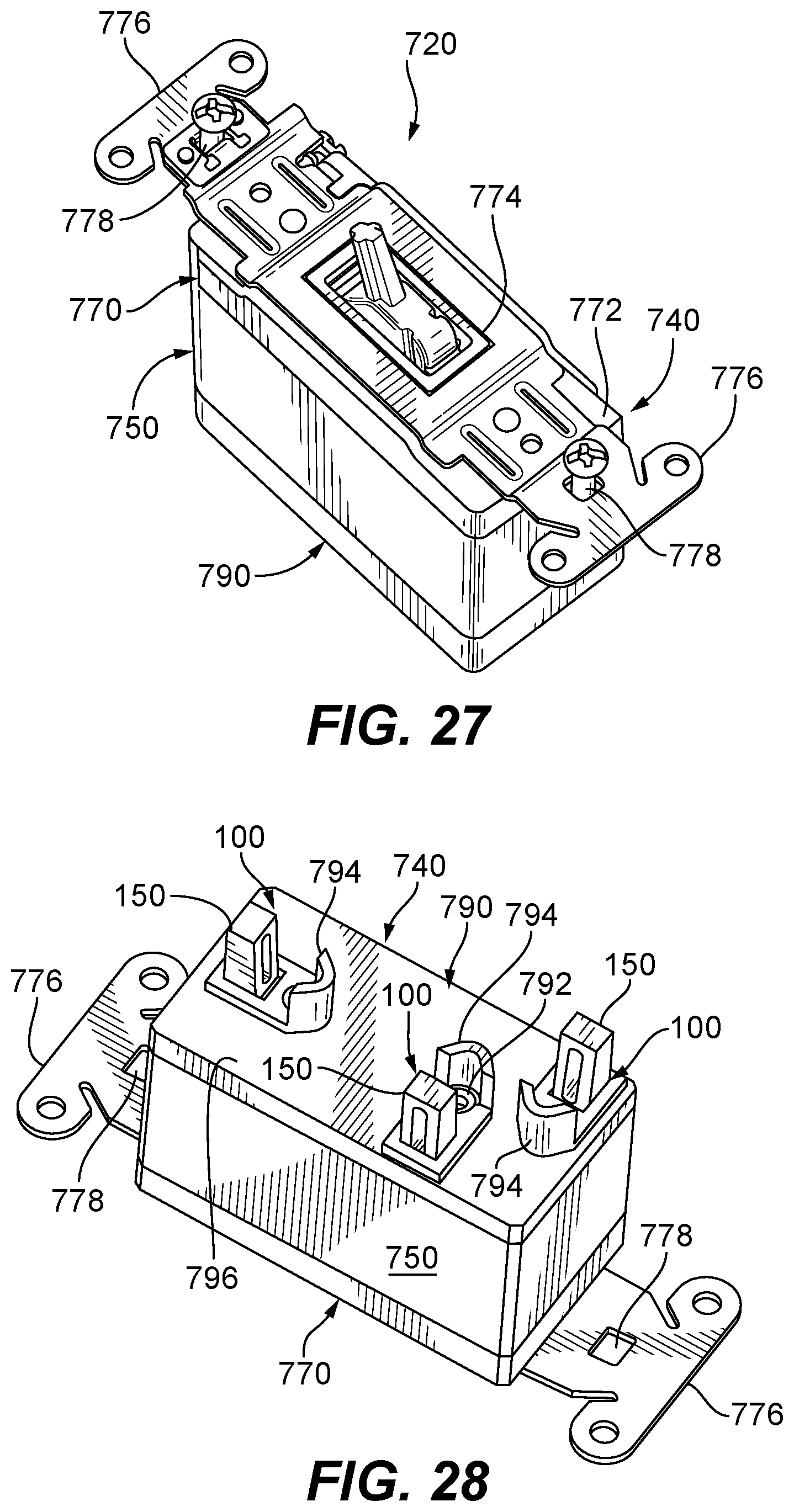 Patent US12368249 Figure 14 – Electrical wiring devices with screwless connection terminals