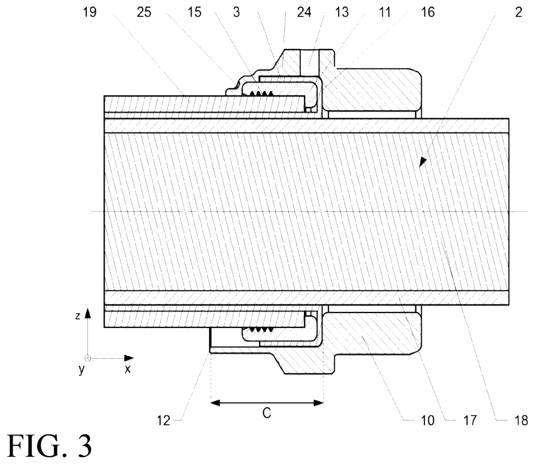 Patent US12368250 Figure 2 – Holding device for a cable