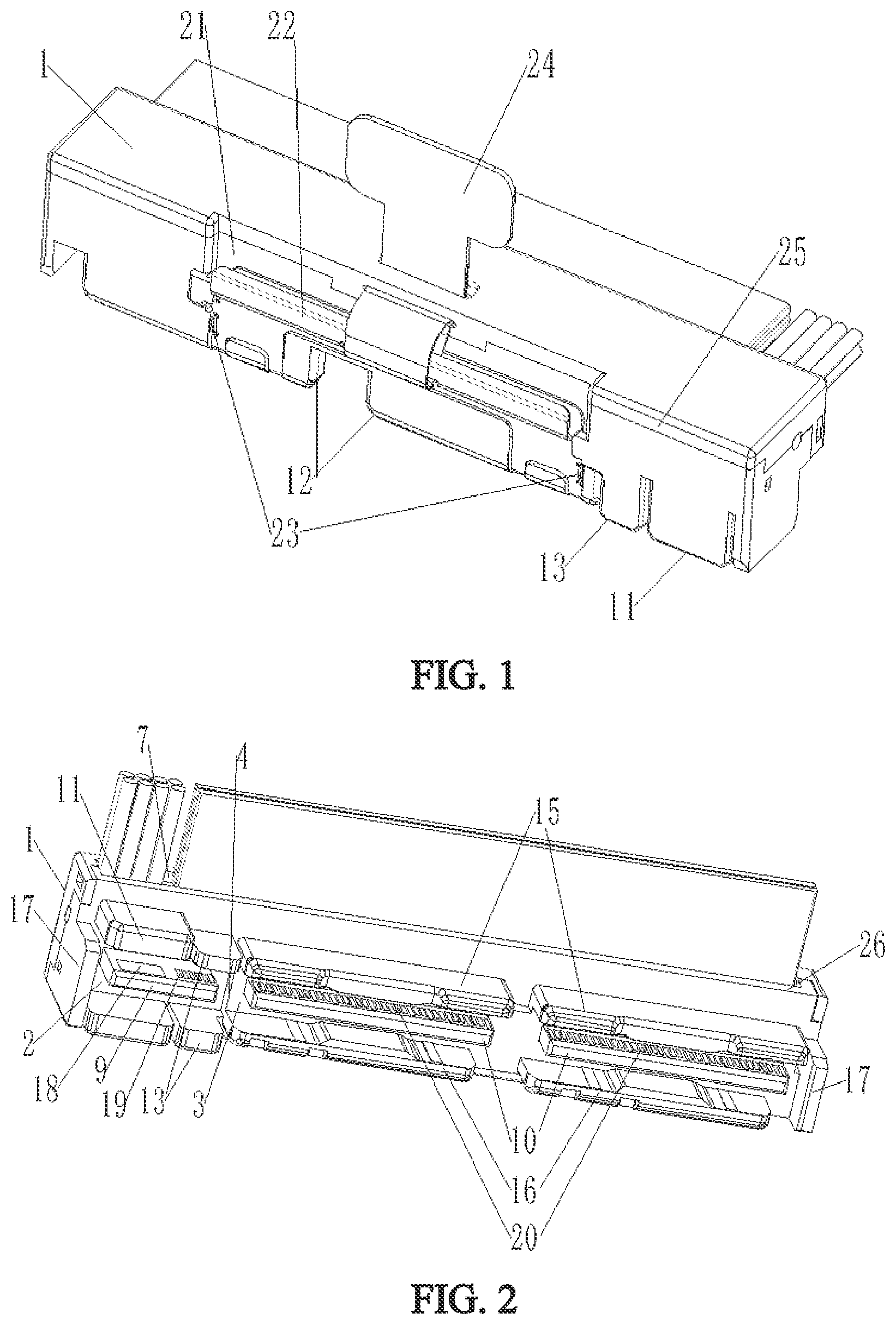Patent US12368253 Figure 1 – Compact cable connector and connector assembly with stability