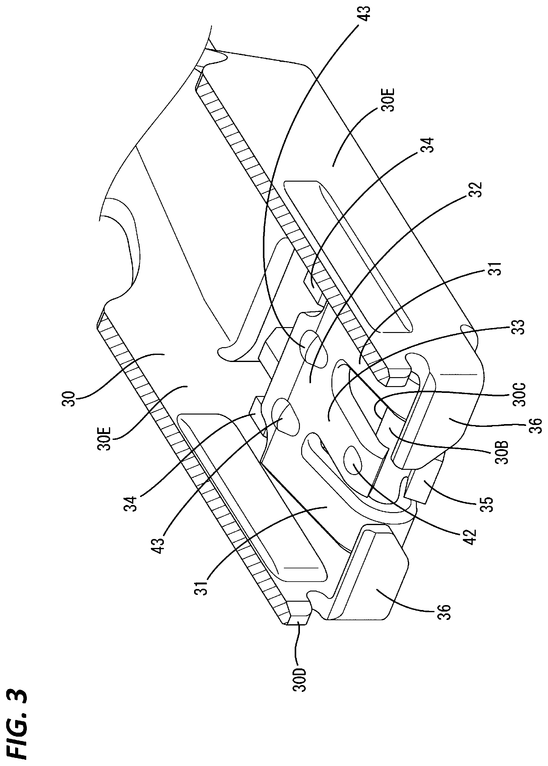 Patent US12368257 Figure 3 – Terminal fitting and connector with deformation-suppressible elastic contact portion