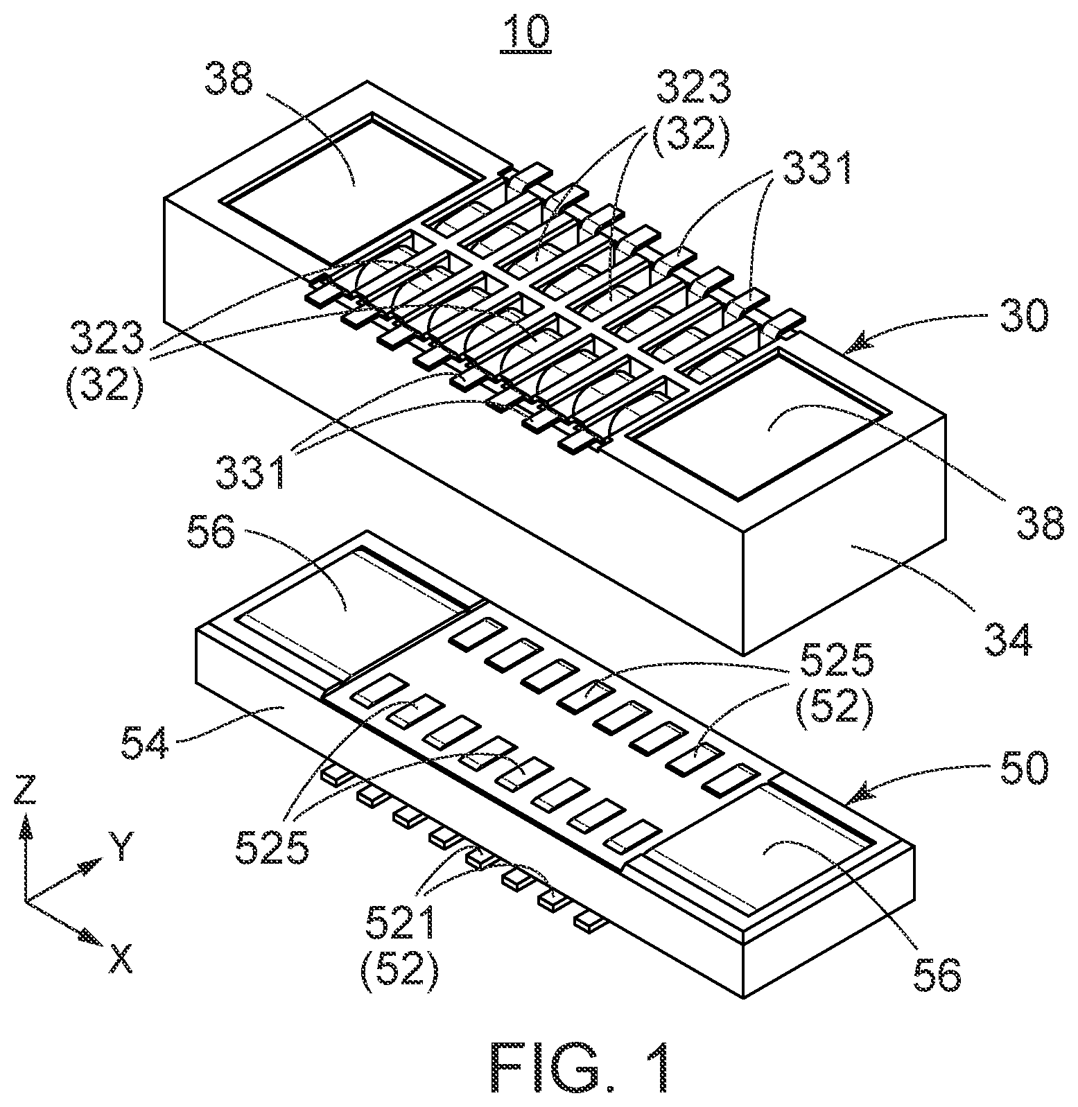 Patent US12368259 — Connector — Figure 1