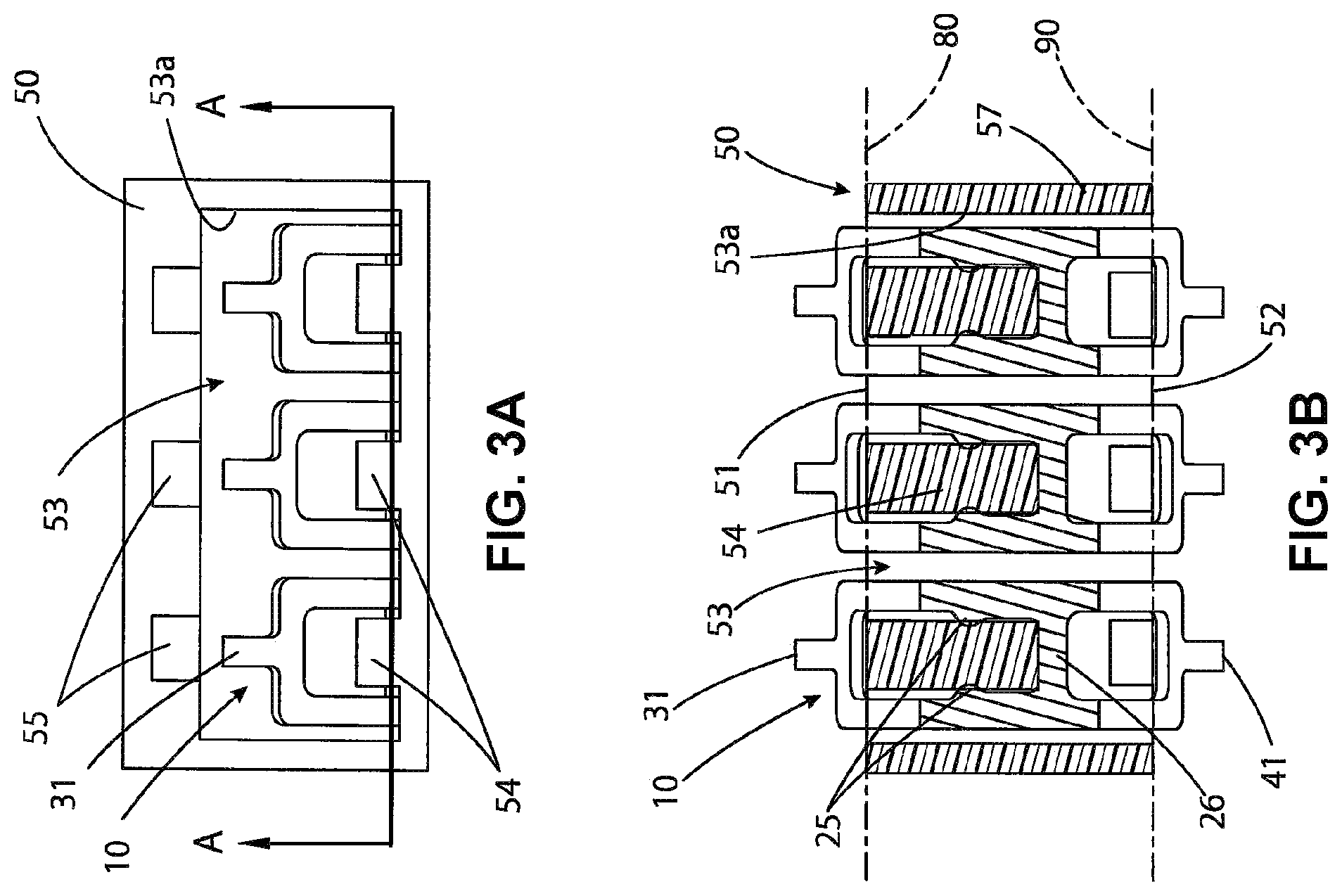 Patent US12368260 Figure 3 – Interposer with contacts having inwardly protruding press-fit portions