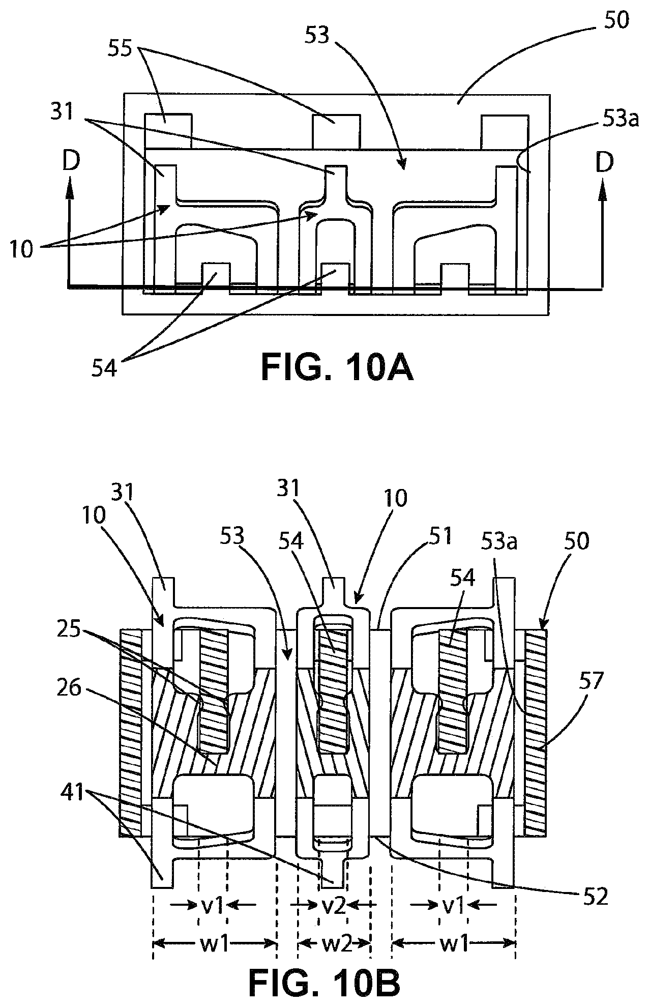 Patent US12368260 Figure 10 – Interposer with contacts having inwardly protruding press-fit portions