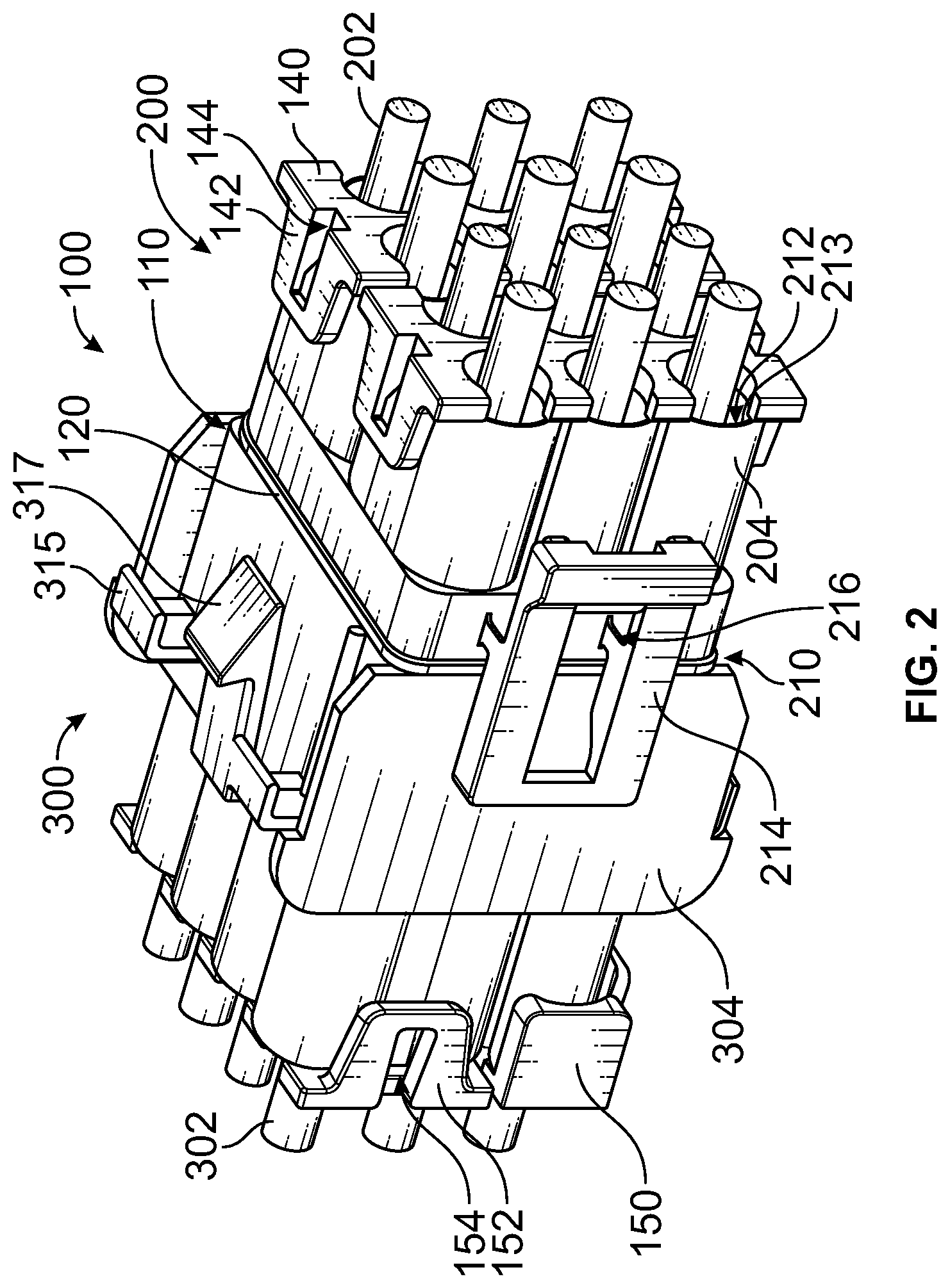 Patent US12368262 Figure 2 – Electrical connector system