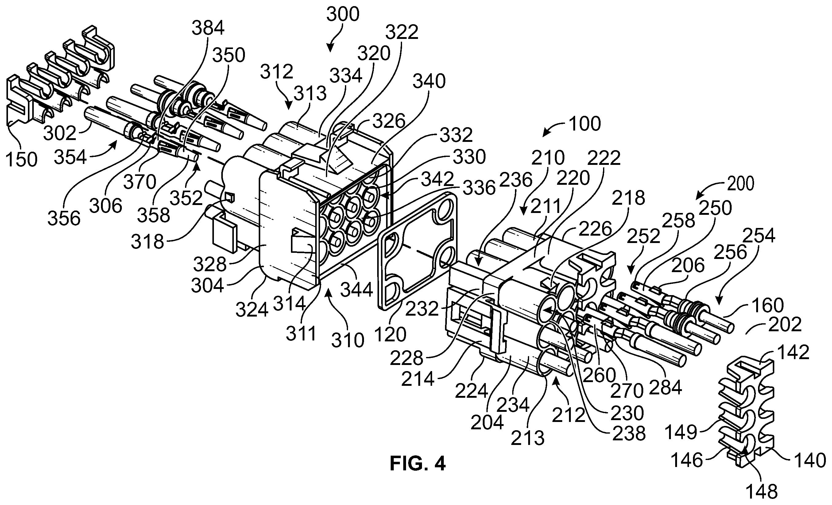 Patent US12368262 Figure 4 – Electrical connector system