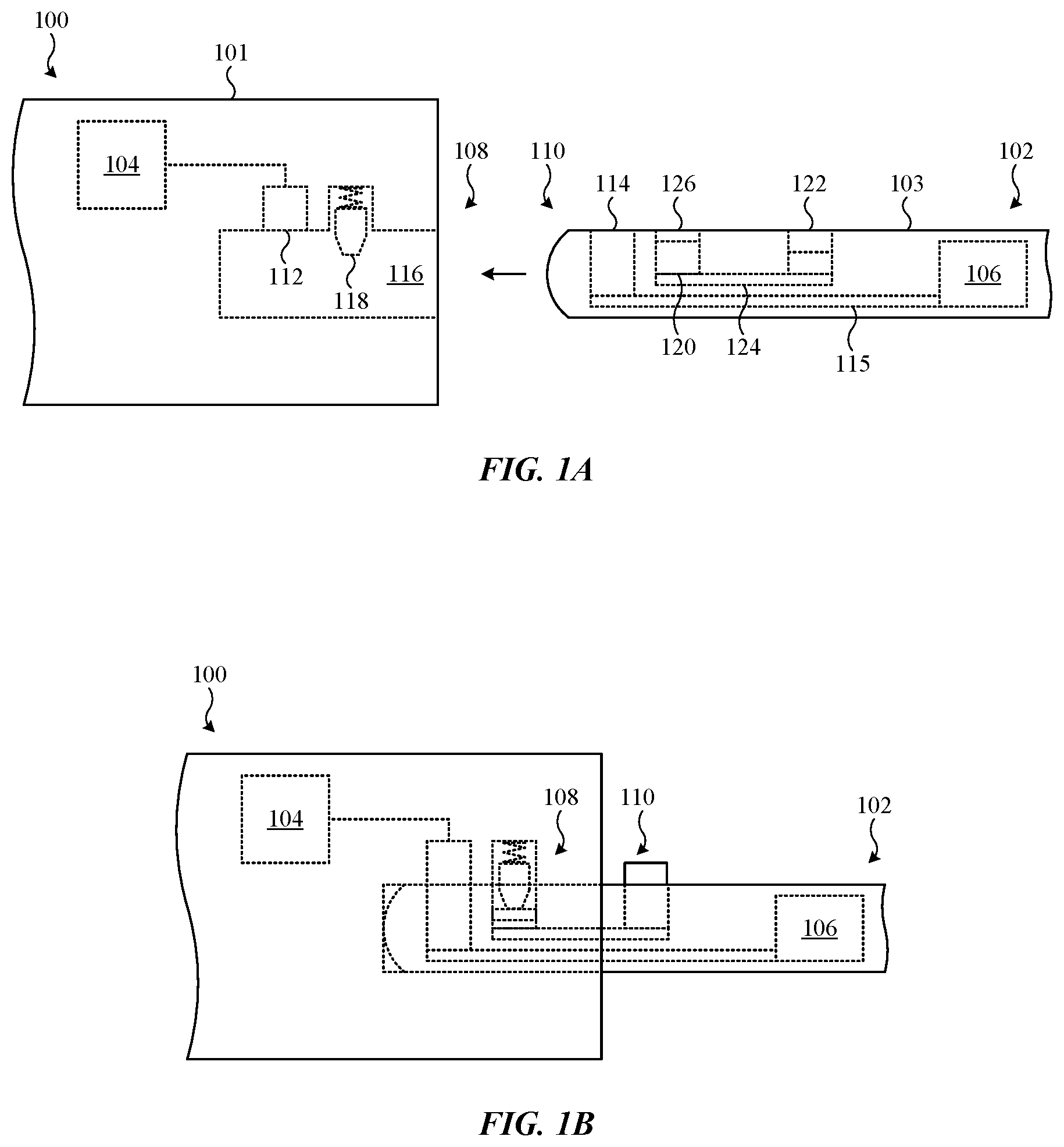 Patent US12368267 Figure 1 – Connector having a release button