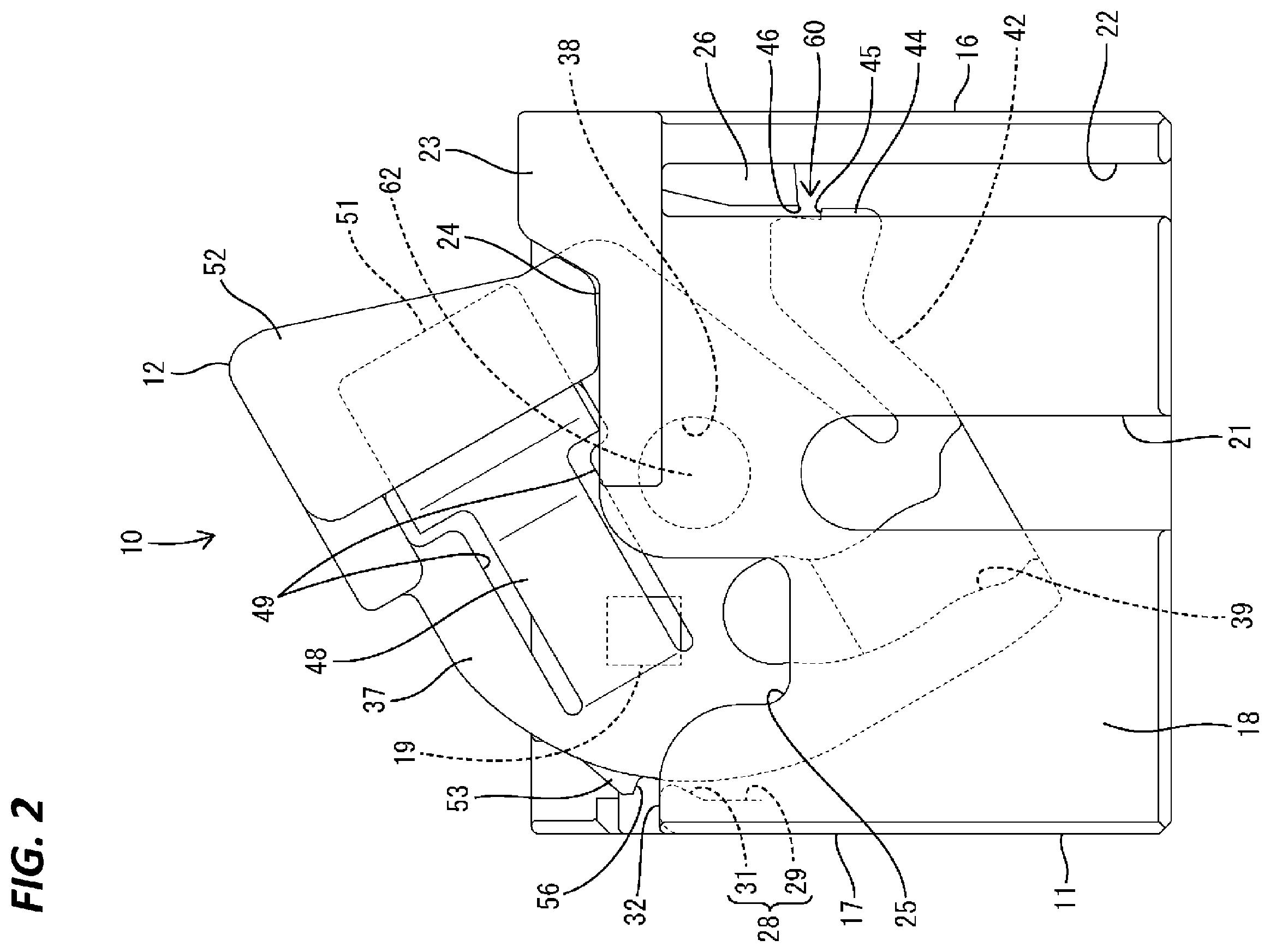 Patent US12368268 Figure 2 – Connector with locking portion