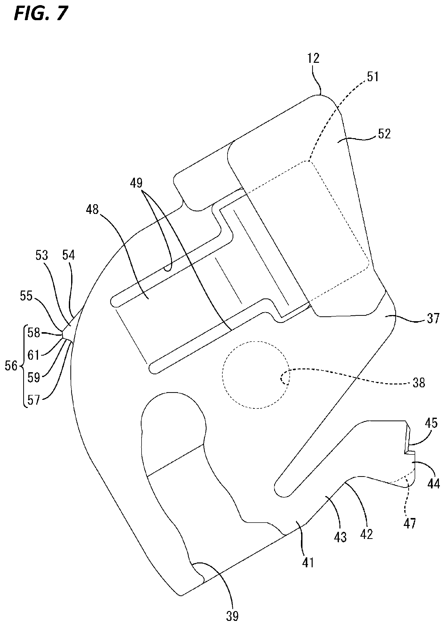 Patent US12368268 Figure 7 – Connector with locking portion