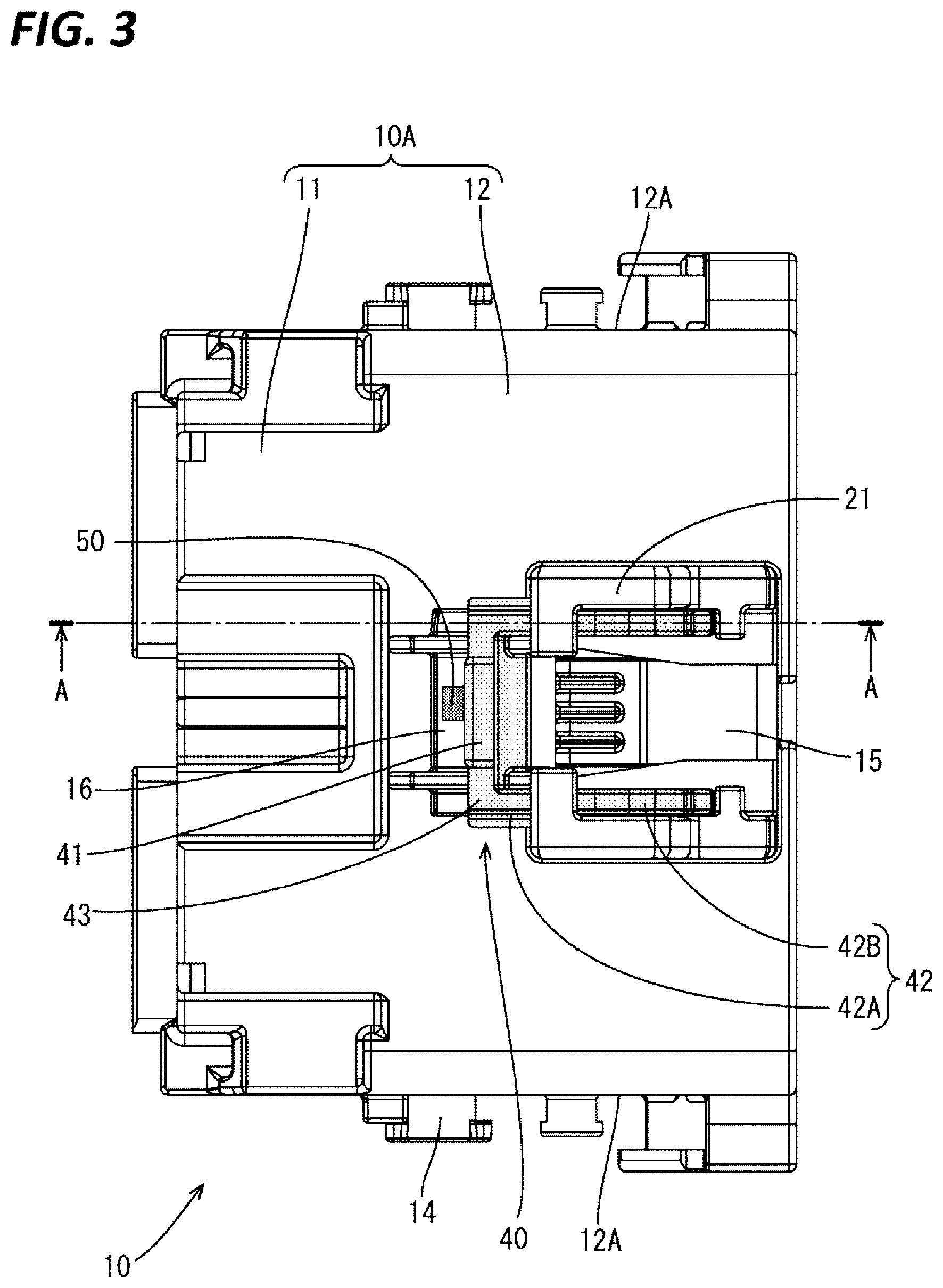 Patent US12368269 Figure 3 – Connector having CPA member for partly covering a code