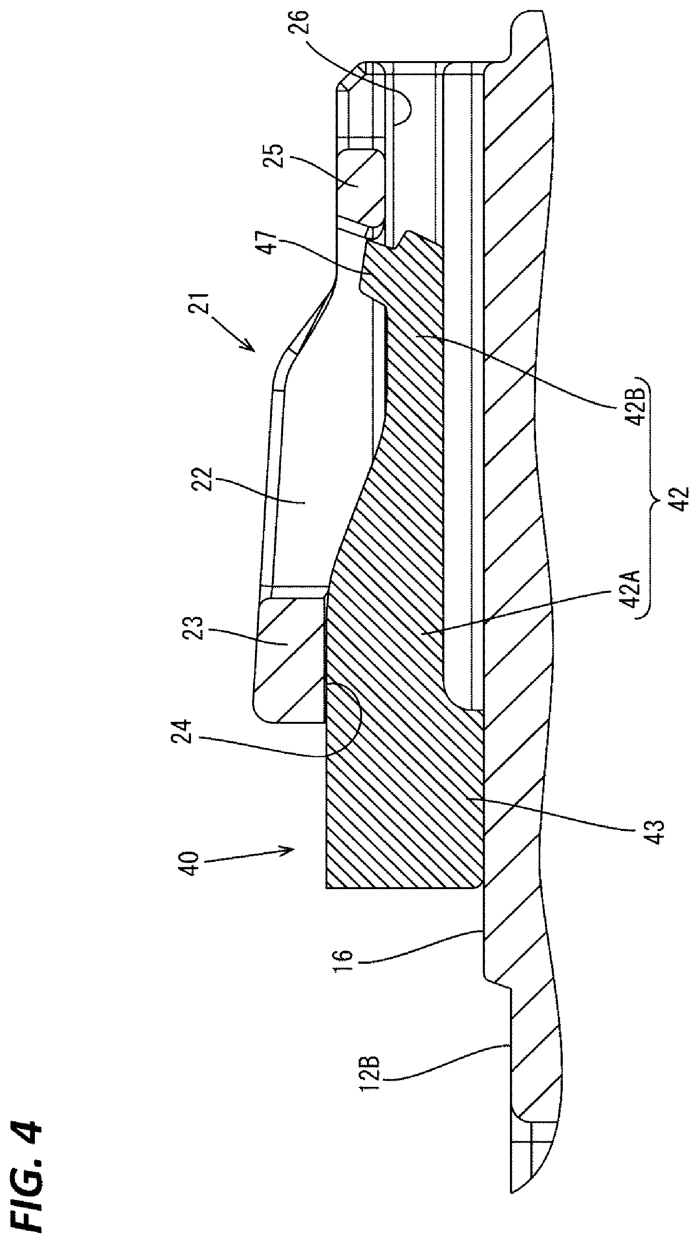 Patent US12368269 Figure 4 – Connector having CPA member for partly covering a code