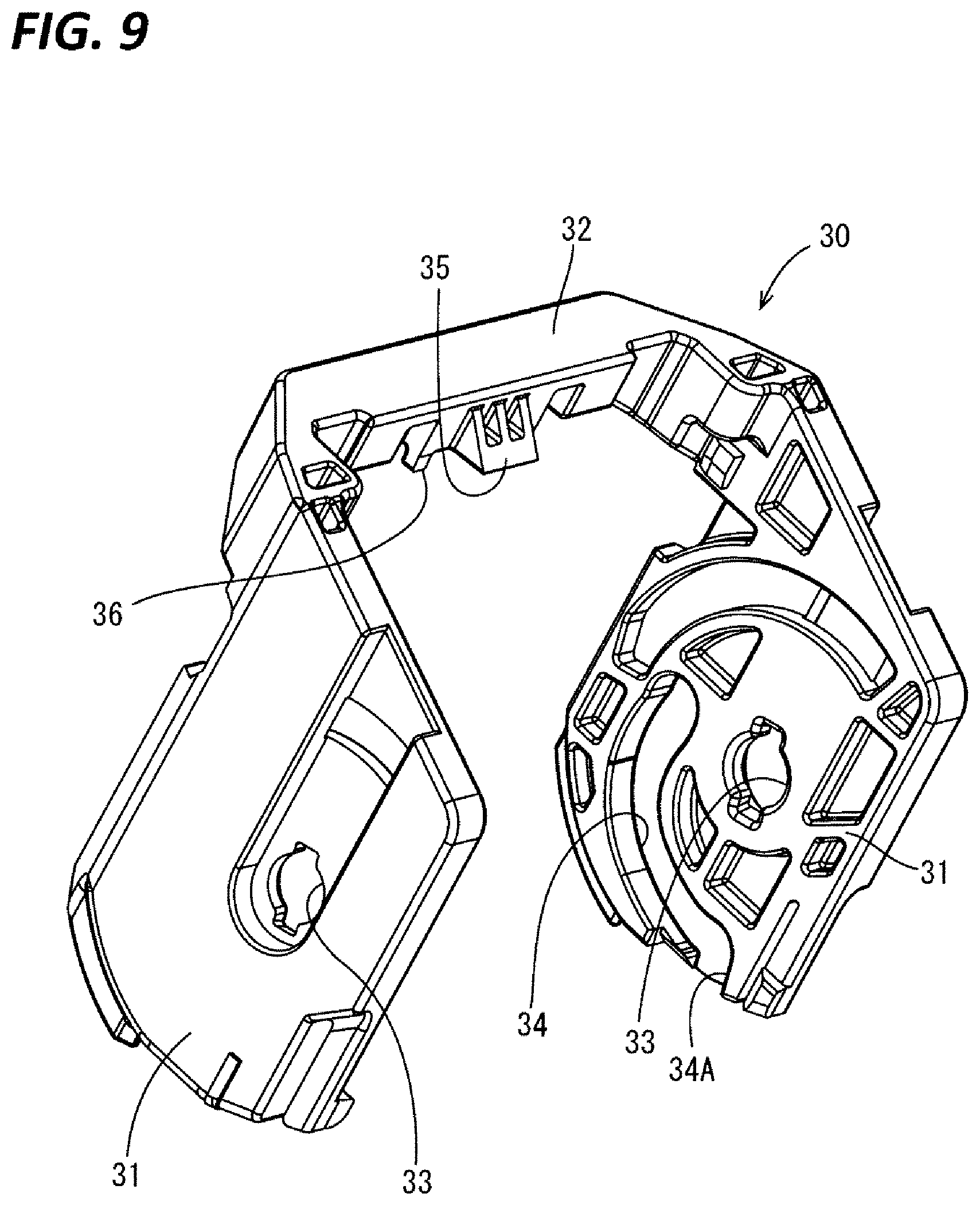 Patent US12368269 Figure 9 – Connector having CPA member for partly covering a code