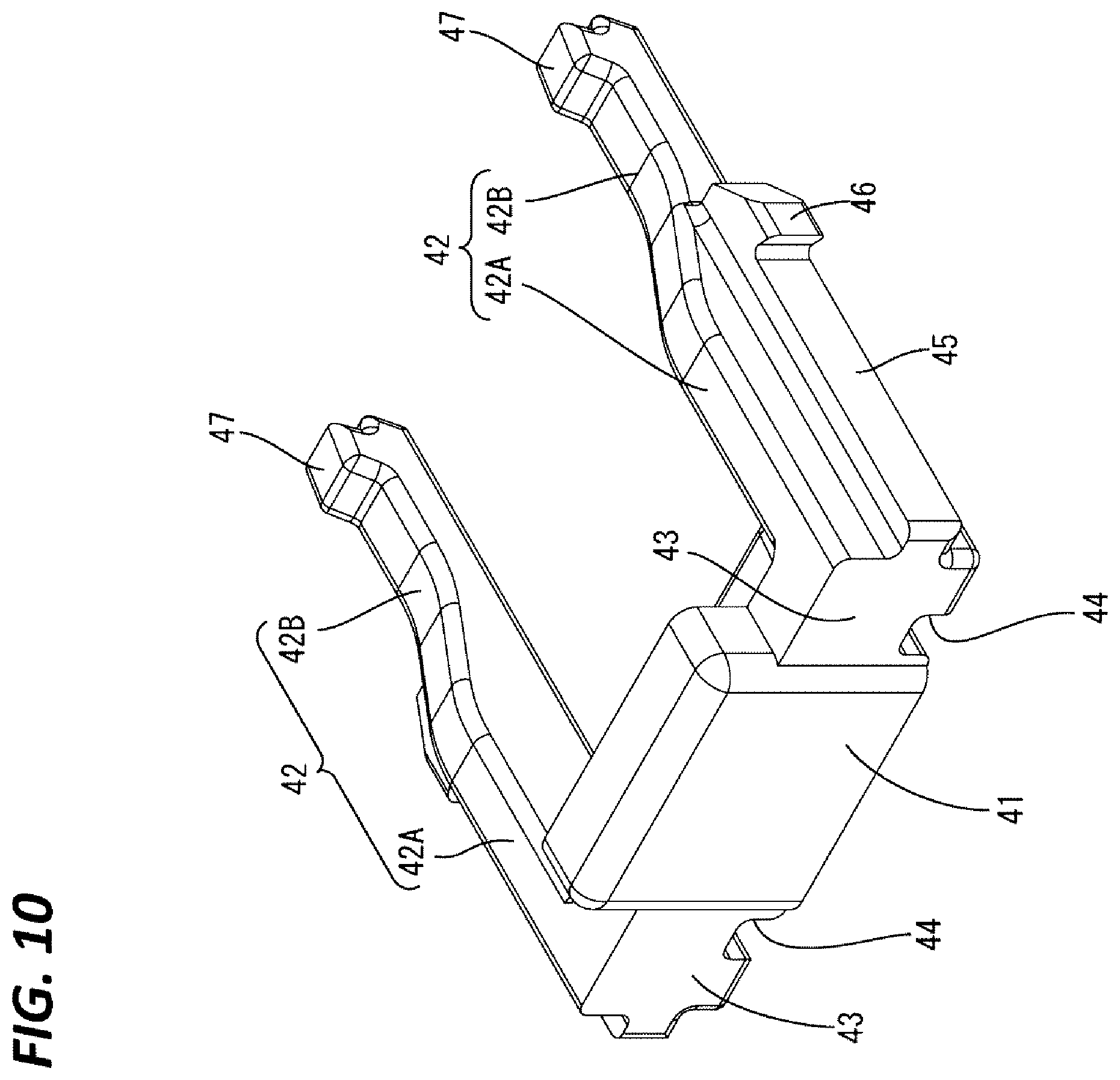 Patent US12368269 Figure 10 – Connector having CPA member for partly covering a code