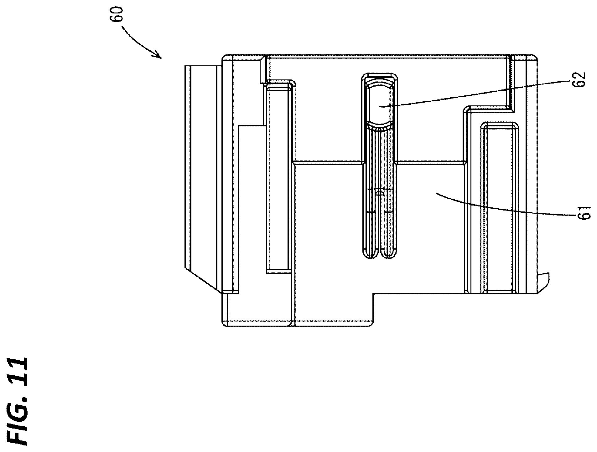 Patent US12368269 Figure 11 – Connector having CPA member for partly covering a code