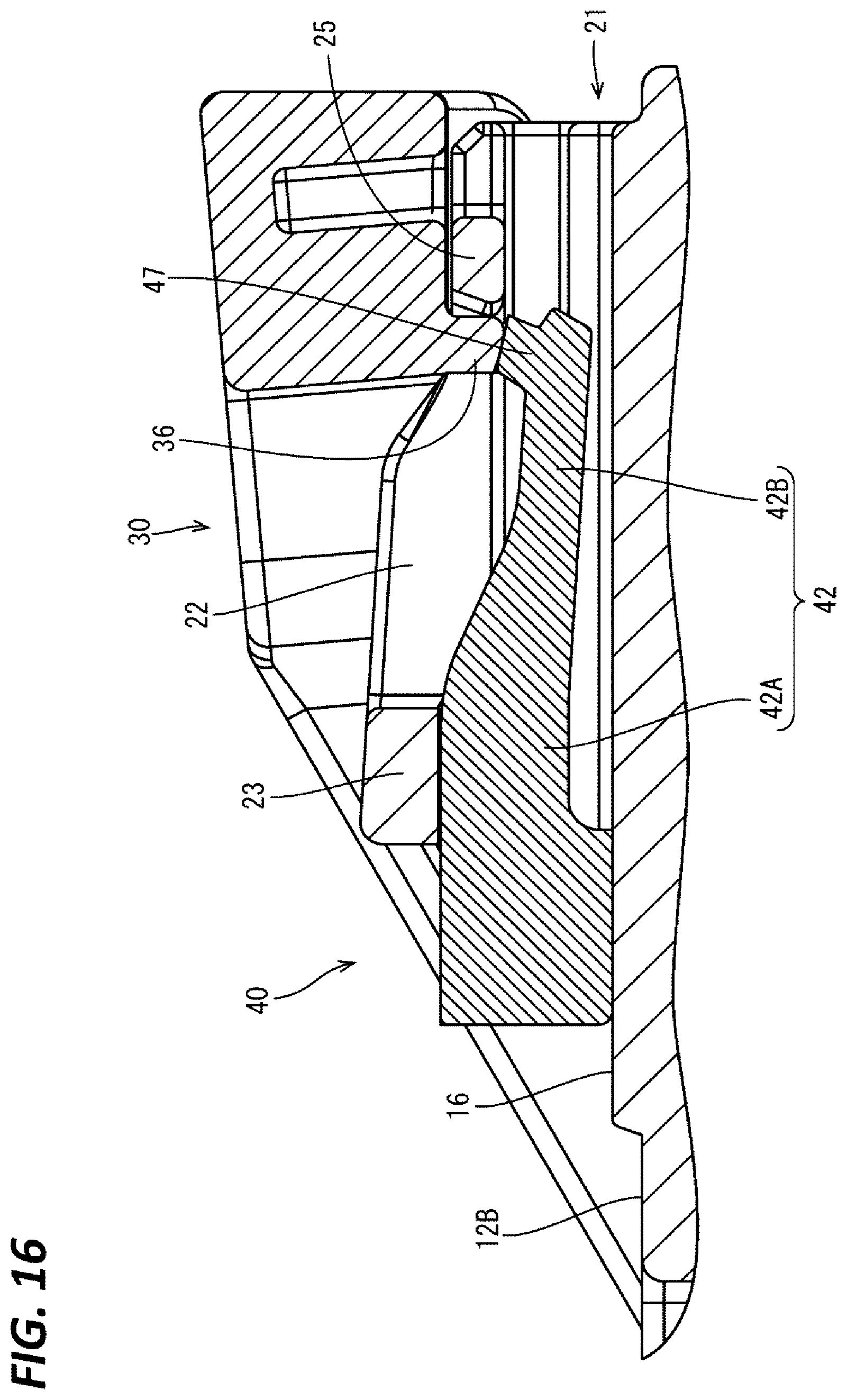 Patent US12368269 Figure 16 – Connector having CPA member for partly covering a code