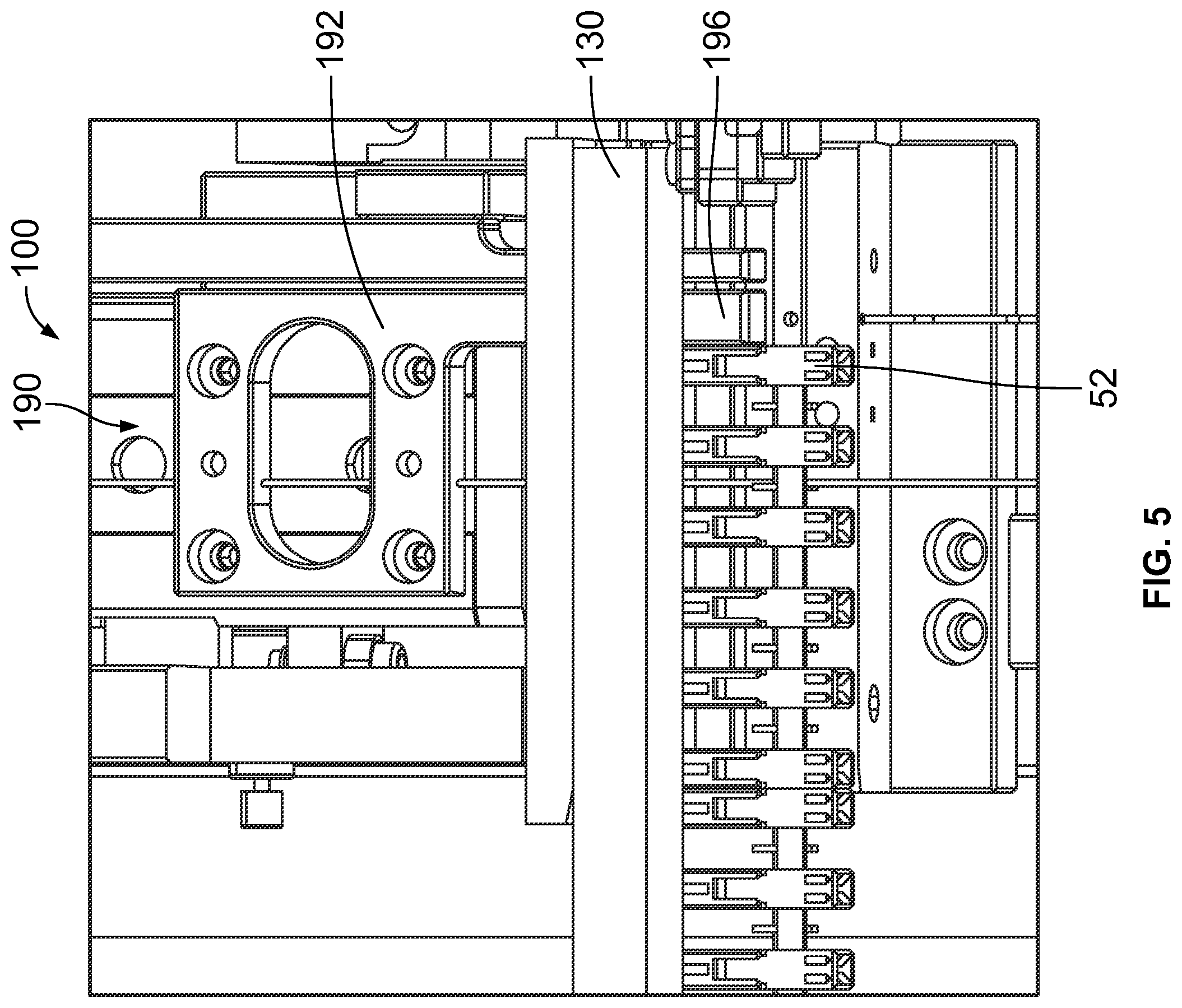 Patent US12368274 Figure 5 – Connector processing machine