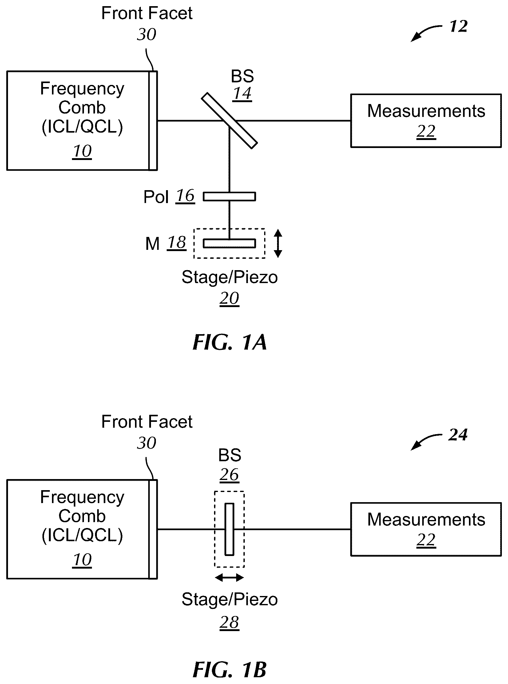 Patent US12368281 Figure 1 – System and method for optical feedback stabilized semiconductor frequency combs
