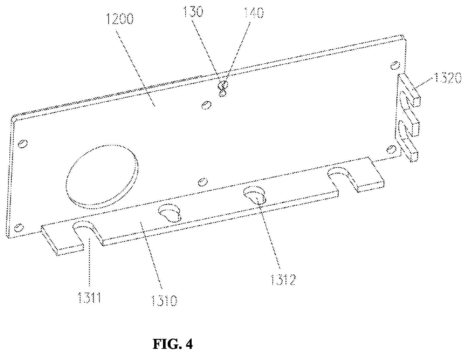 Patent US12368290 Figure 4 – Junction box with screw-free rotary flip cover used for lighting device