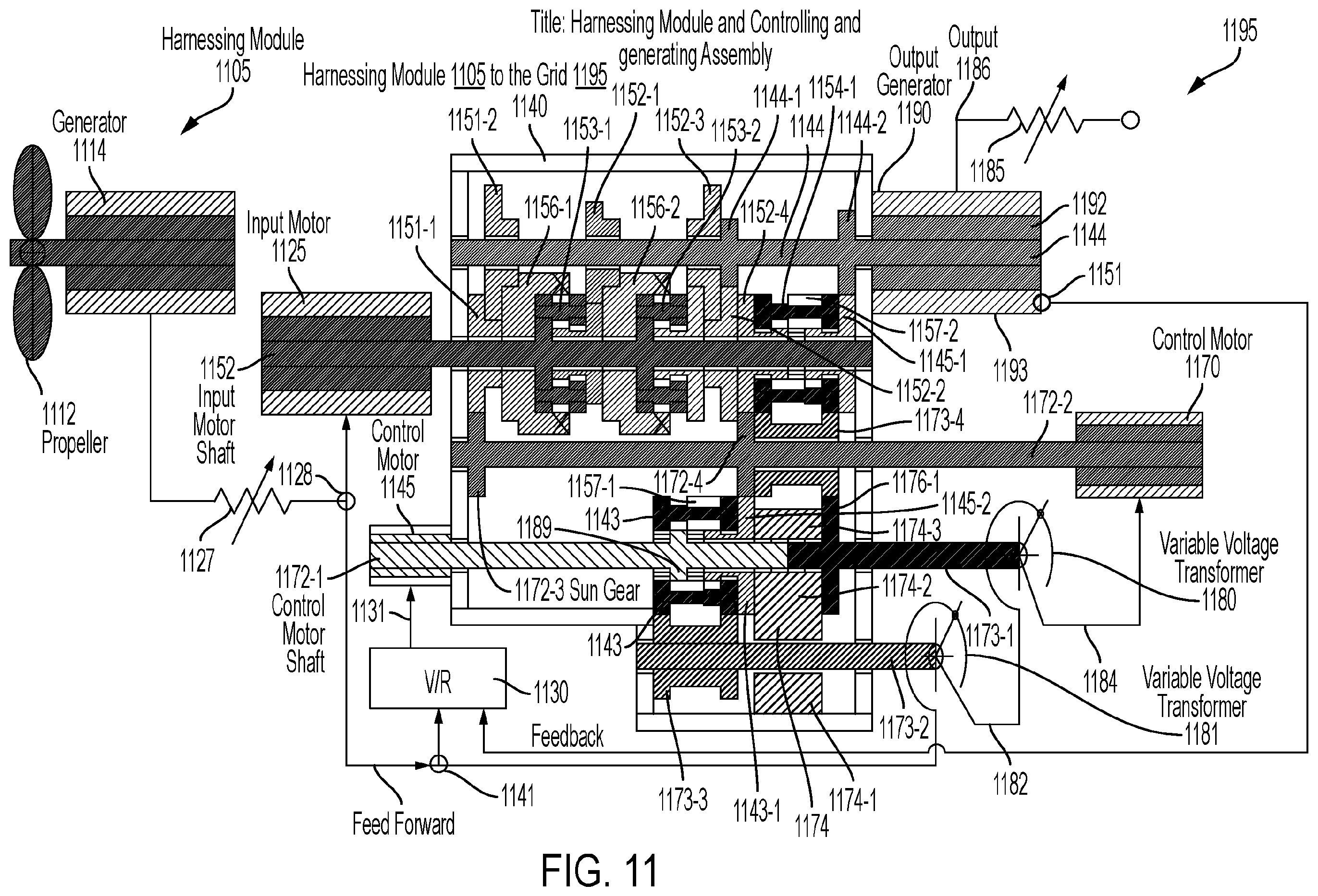Patent US12368303 Figure 15 – Converting variable renewable energy to constant frequency electricity by voltage-controlled speed converter