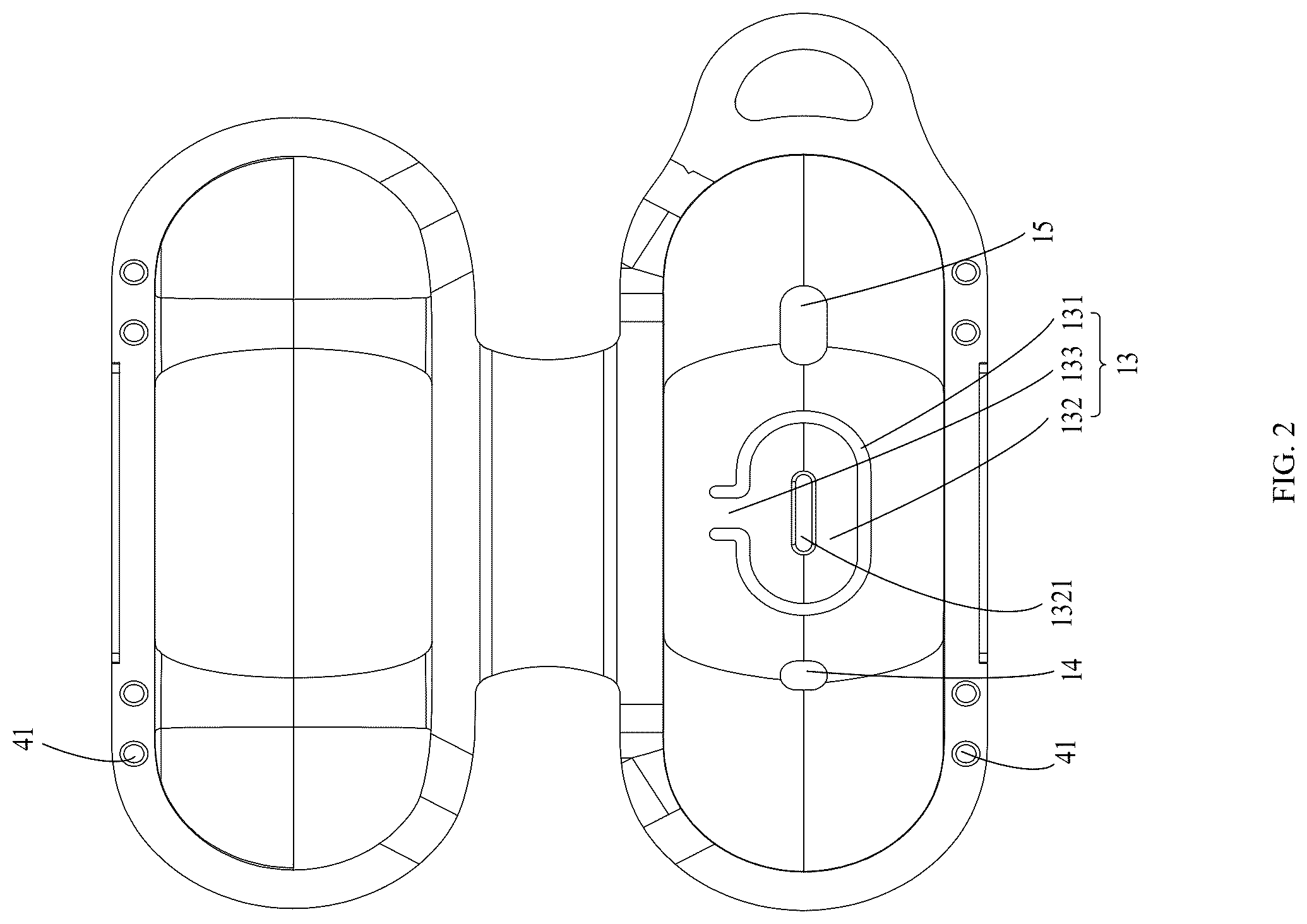 Patent US12368310 Figure 2 – Protective sleeve for earphone case