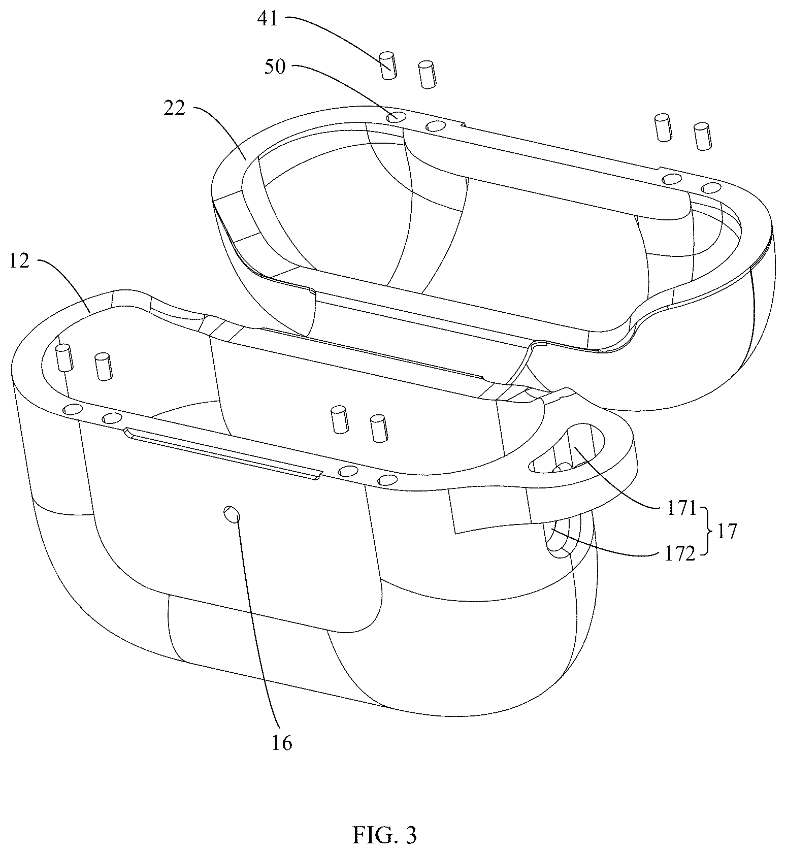 Patent US12368310 Figure 3 – Protective sleeve for earphone case