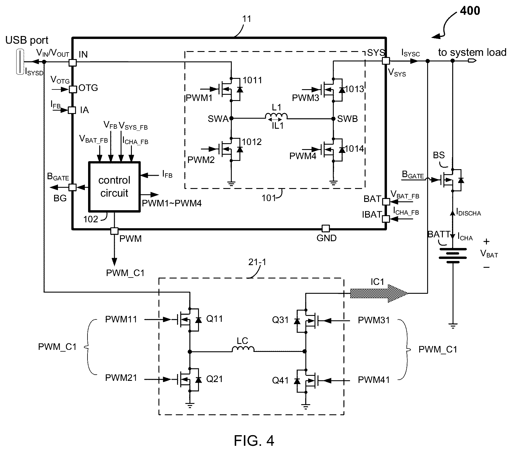 Patent US12368312 Figure 3 – Battery charge current management system and related integrated circuit