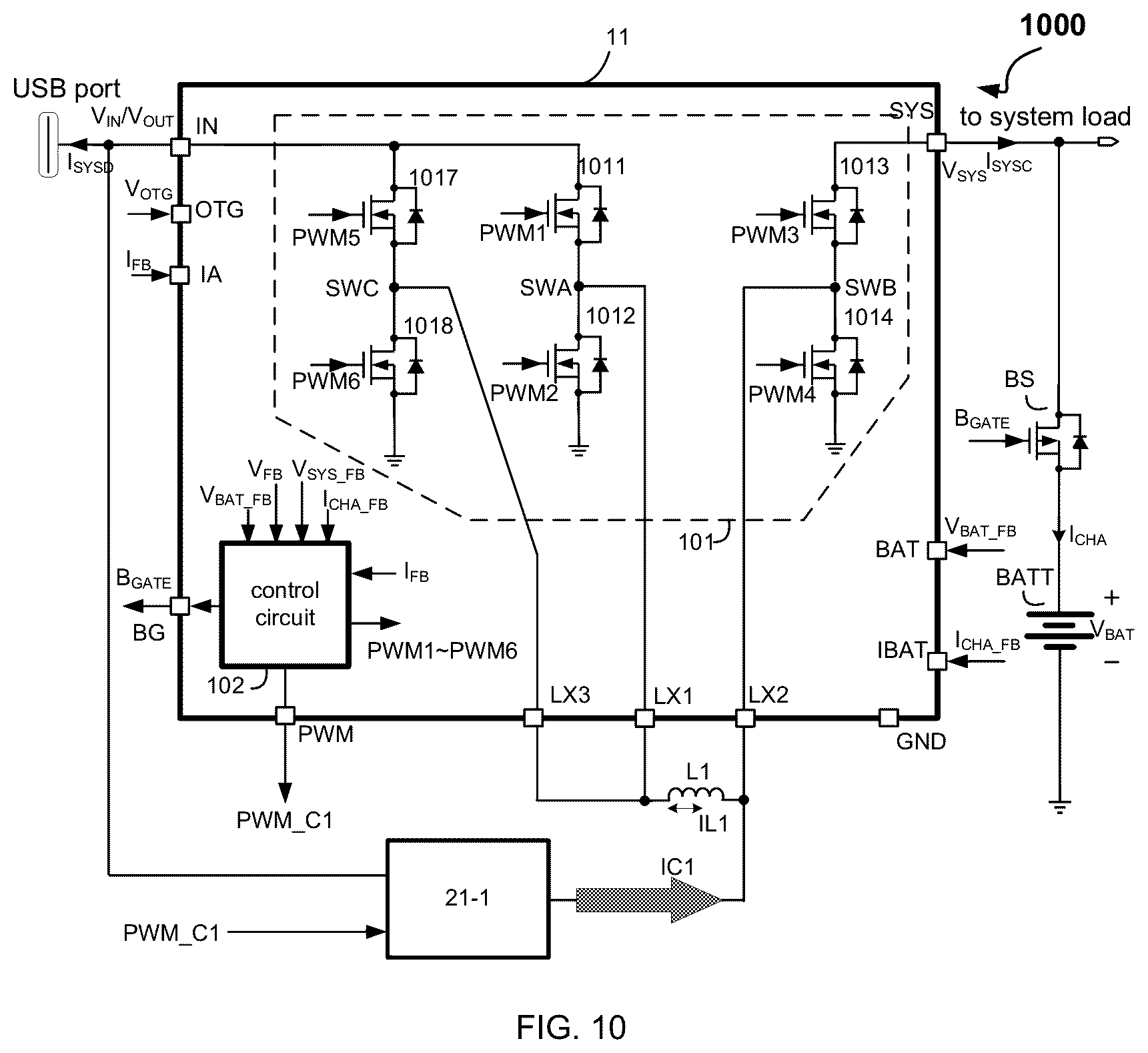 Patent US12368312 Figure 9 – Battery charge current management system and related integrated circuit