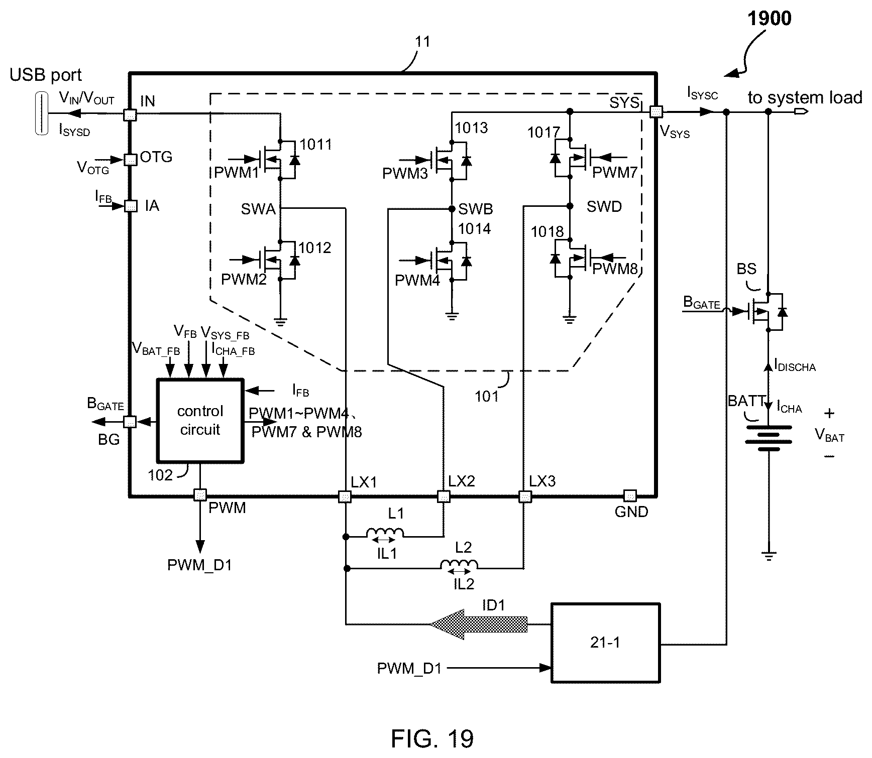 Patent US12368312 Figure 16 – Battery charge current management system and related integrated circuit