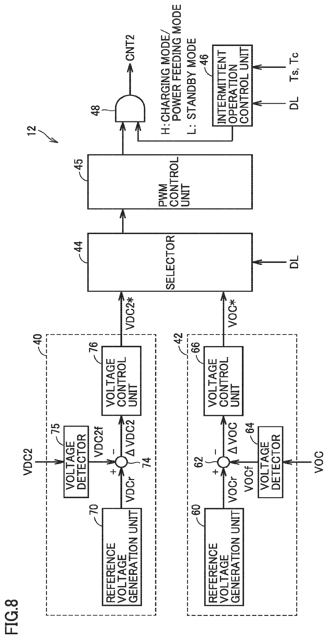 Patent US12368316 Figure 8 – Power supply device
