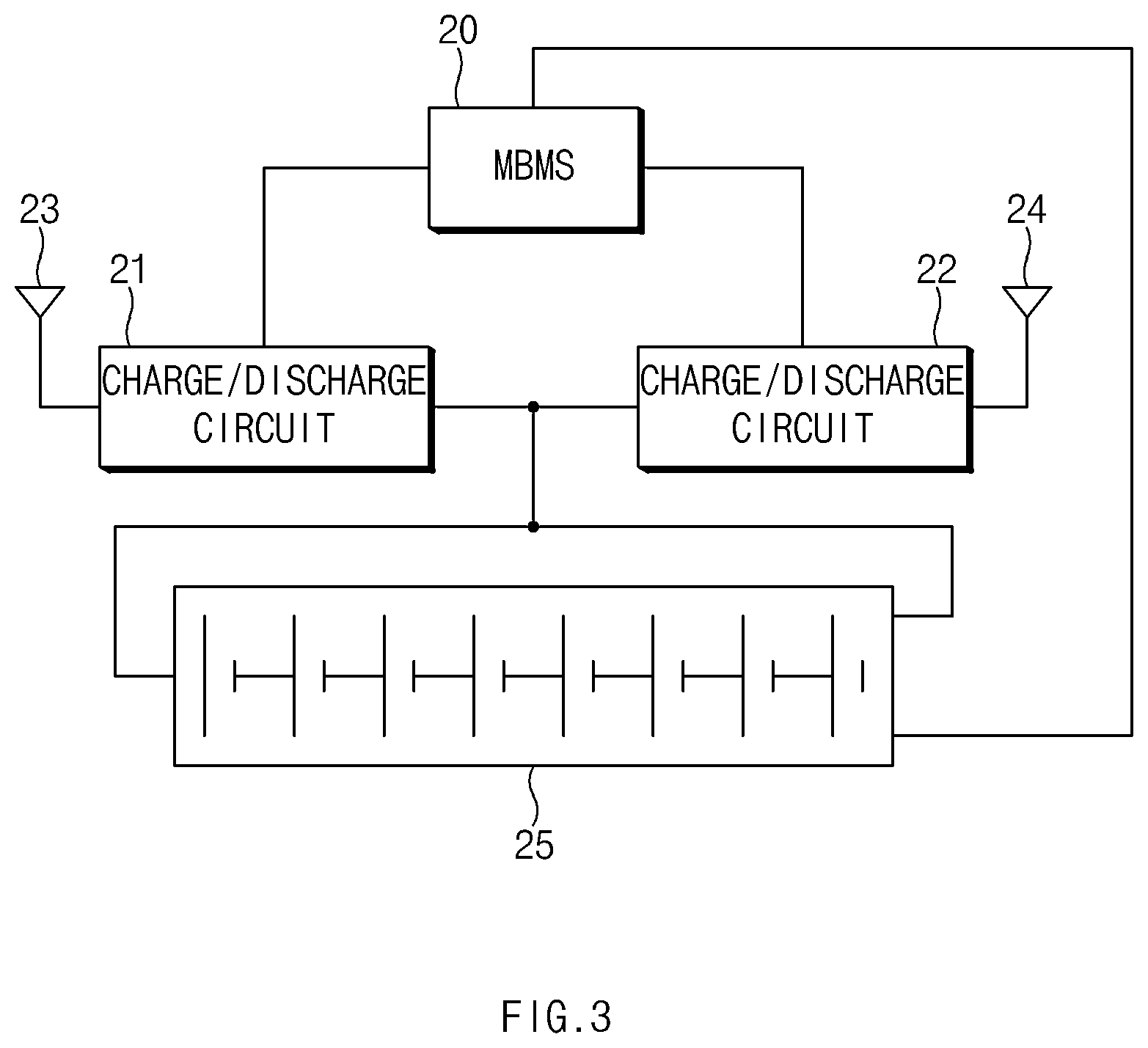 Patent US12368330 Figure 4 – Battery management system and battery rack for wireless charging