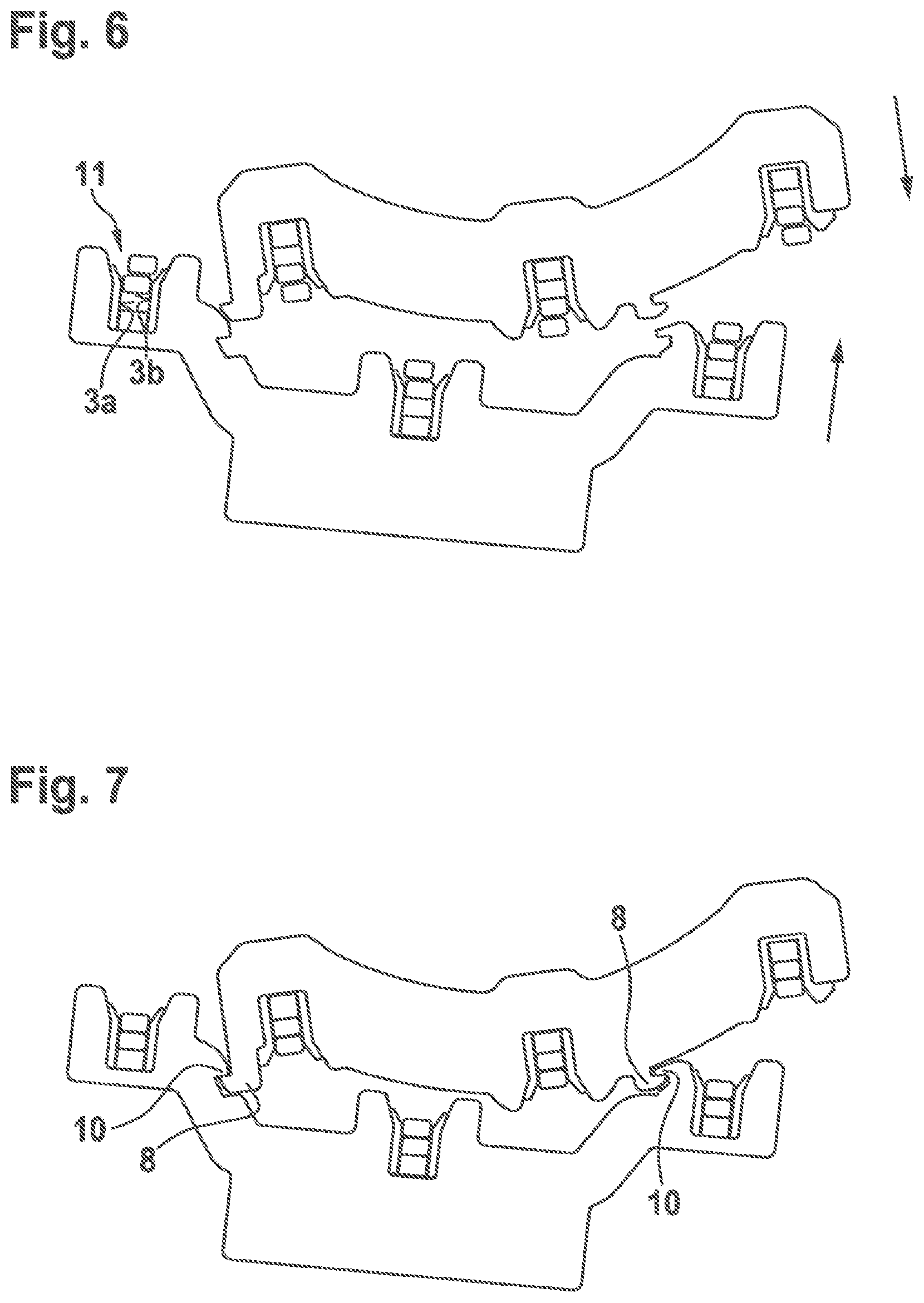 Patent US12368338 Figure 4 – Connection device for a stator, stator arrangement for an electric machine, method for producing a stator arrangement and electric machine for driving a vehicle