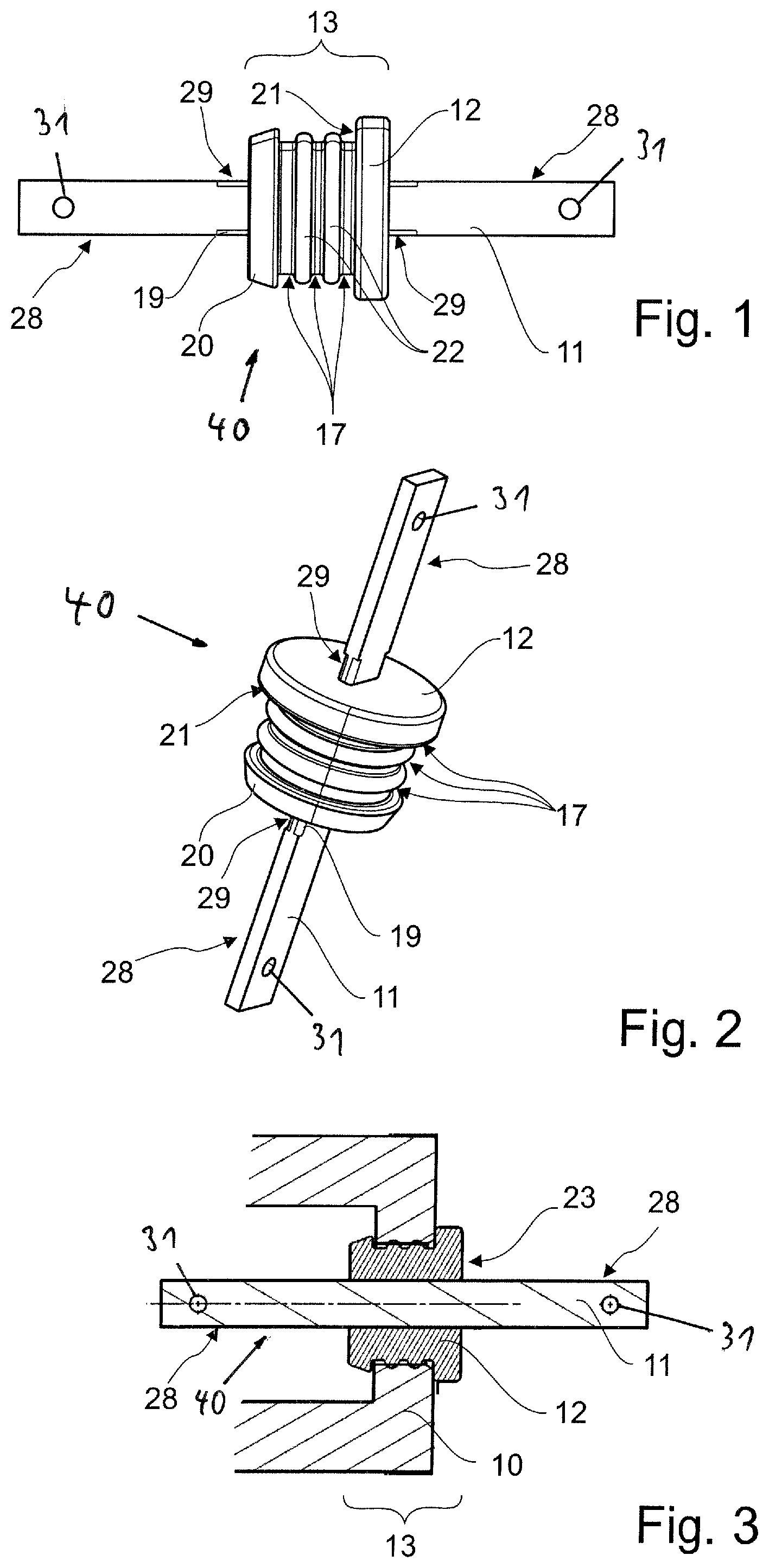Patent US12368340 Figure 1 – Electrical conductor with a sealing body