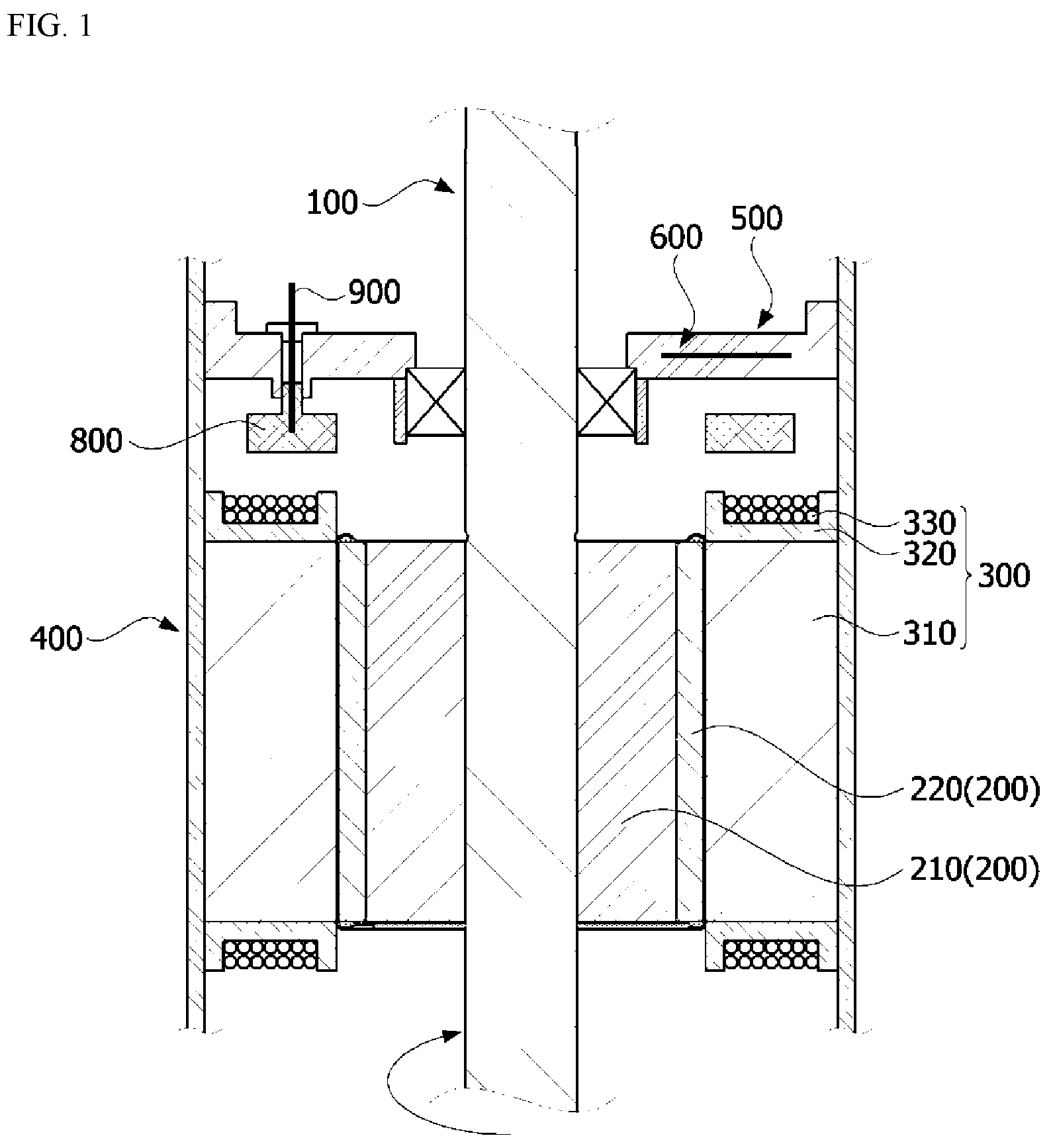 Patent US12368342 Figure 1 – Motor