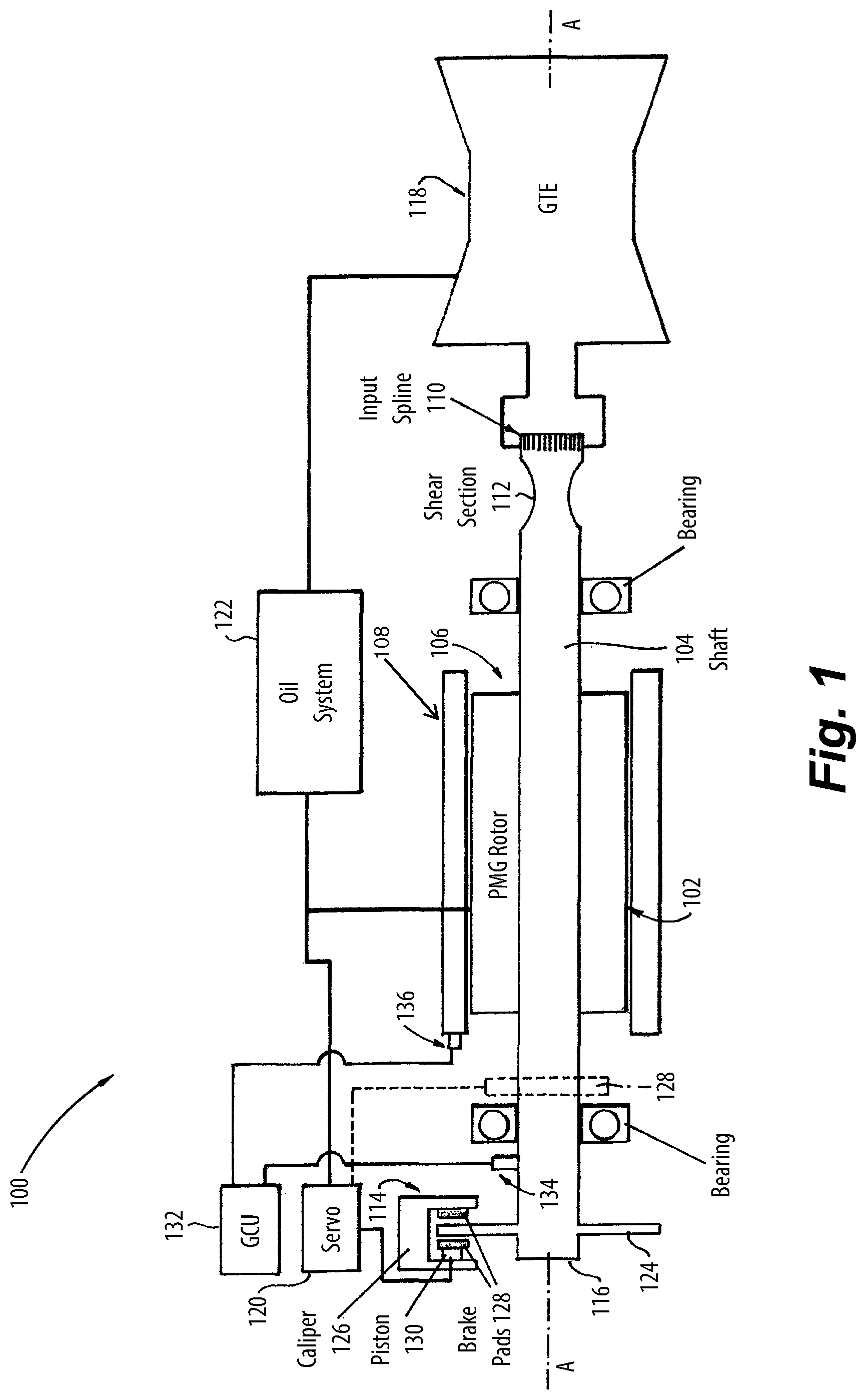 Patent US12368343 Figure 1 – Turbogenerator brakes