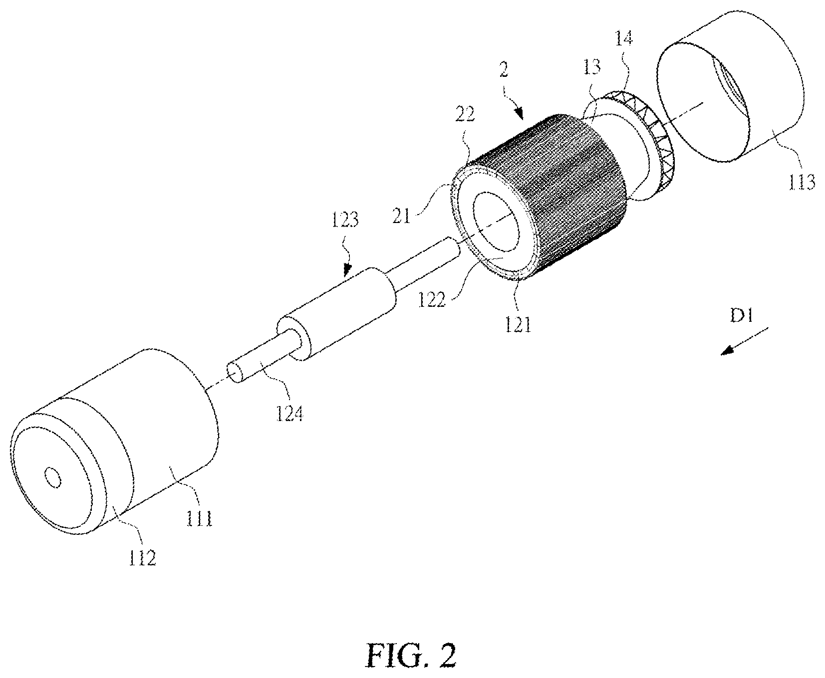 Patent US12368349 Figure 2 – Composite two-phase fluid cooling motor and composite two-phase fluid cooling device thereof