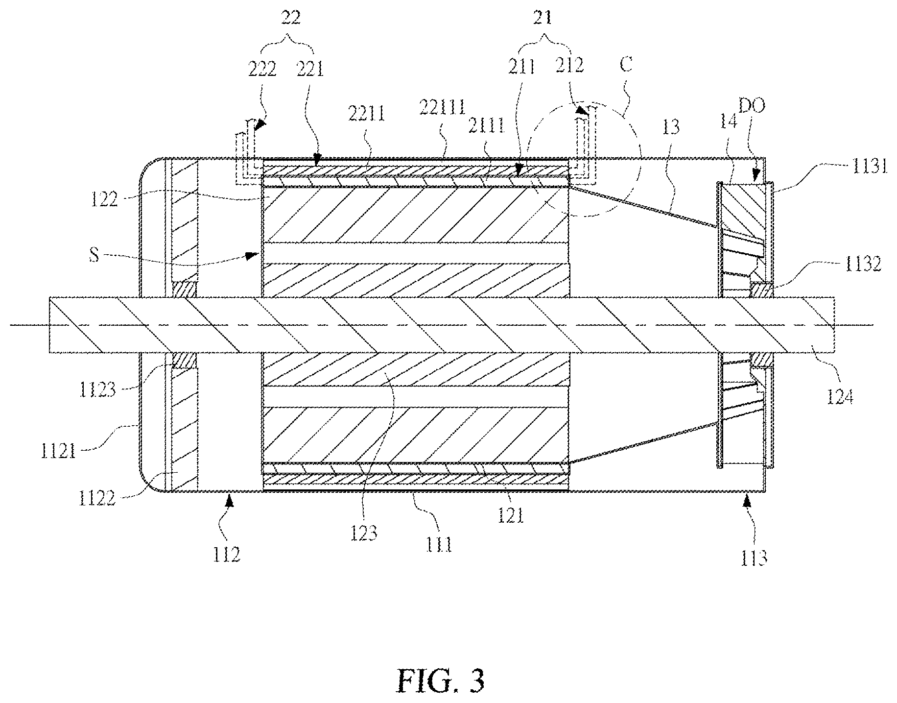 Patent US12368349 Figure 3 – Composite two-phase fluid cooling motor and composite two-phase fluid cooling device thereof