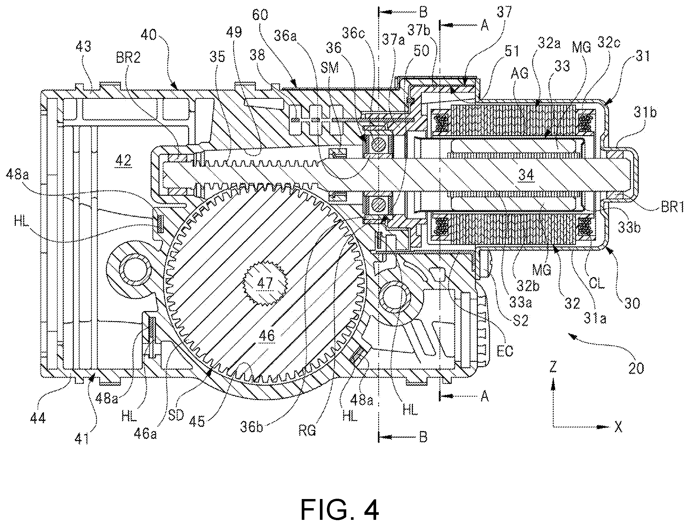 Patent US12368352 Figure 4 – Motor device