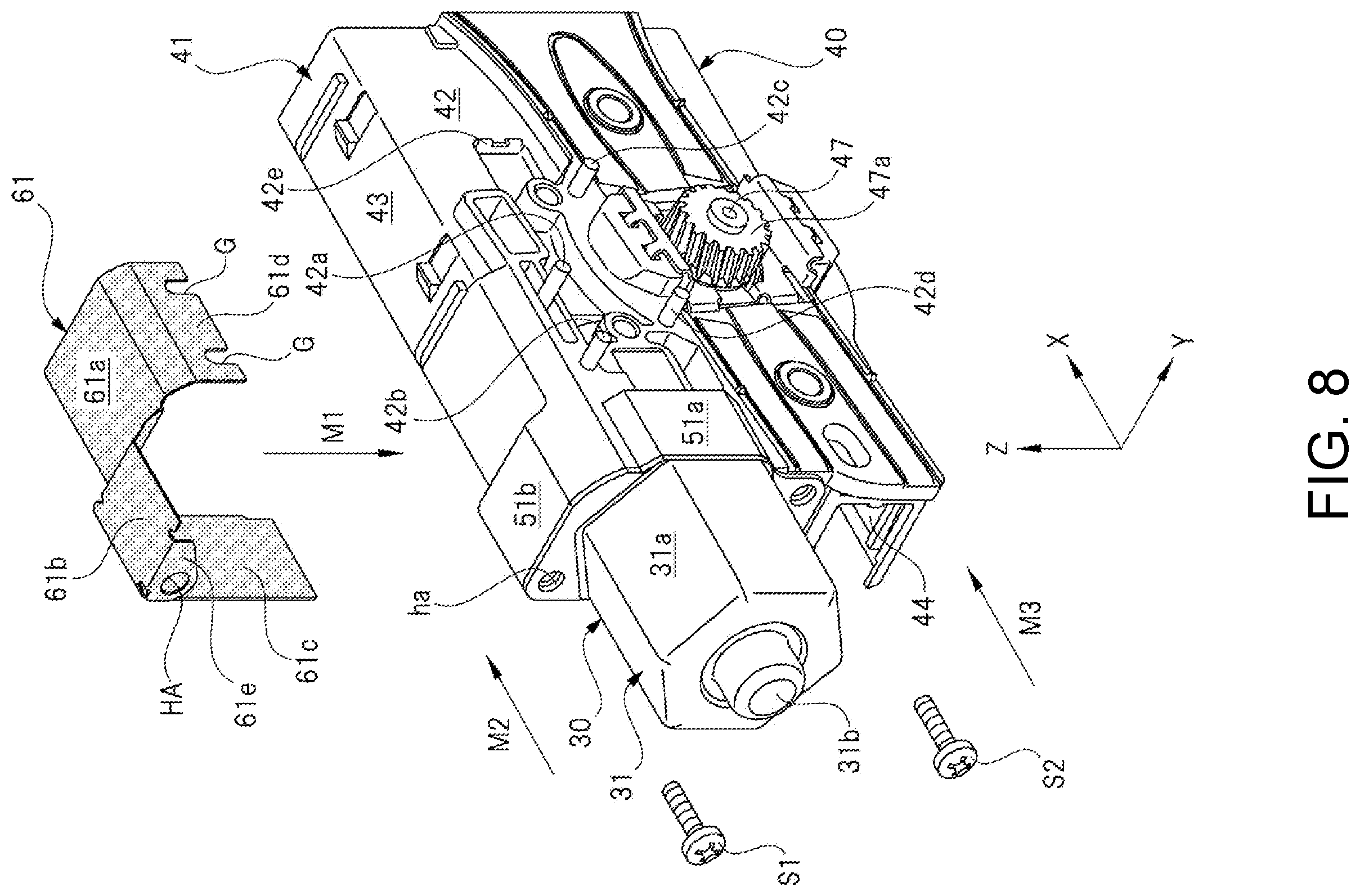 Patent US12368352 Figure 8 – Motor device