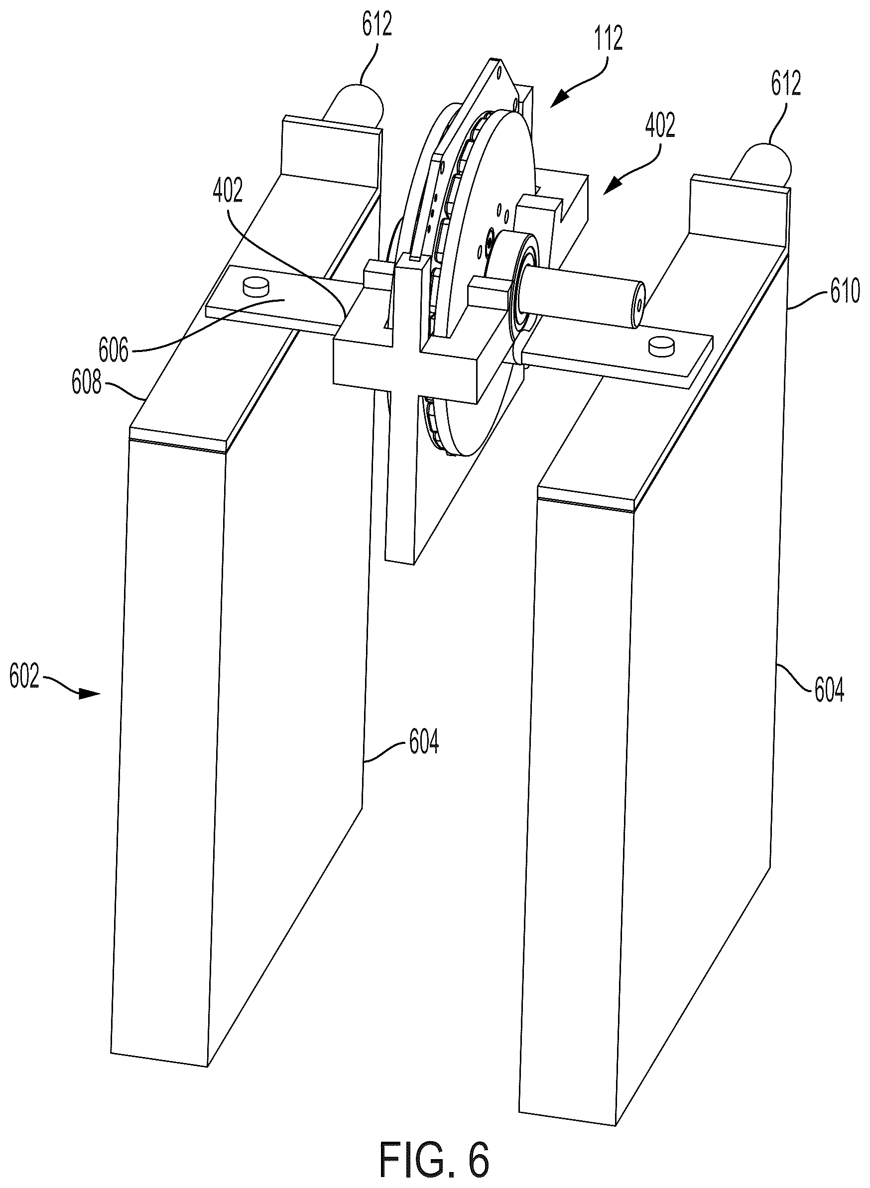 Patent US12368356 Figure 6 – Housing for axial flux motor assemblies