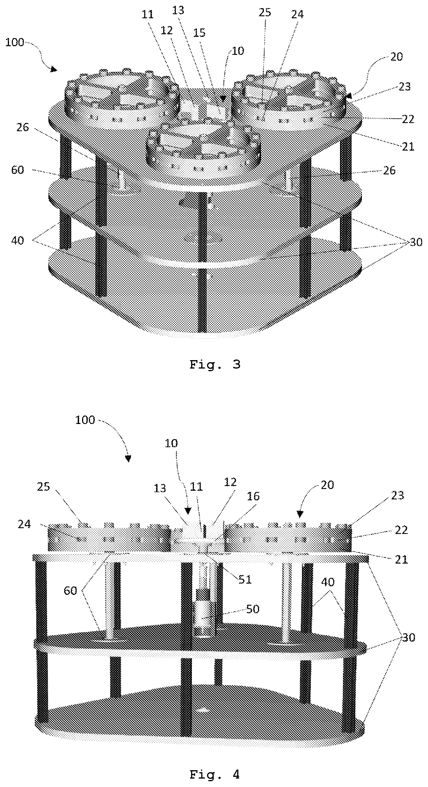 Patent US12368357 Figure 2 – Magnetic interaction system between rotors for production and storage of kinetic energy