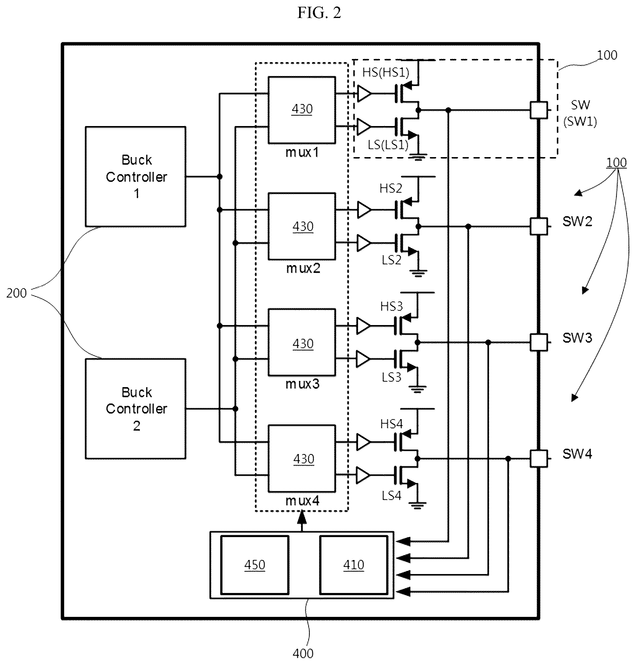 Patent US12368370 Figure 2 – DC/DC converter for providing maximum efficiency in various load current ranges