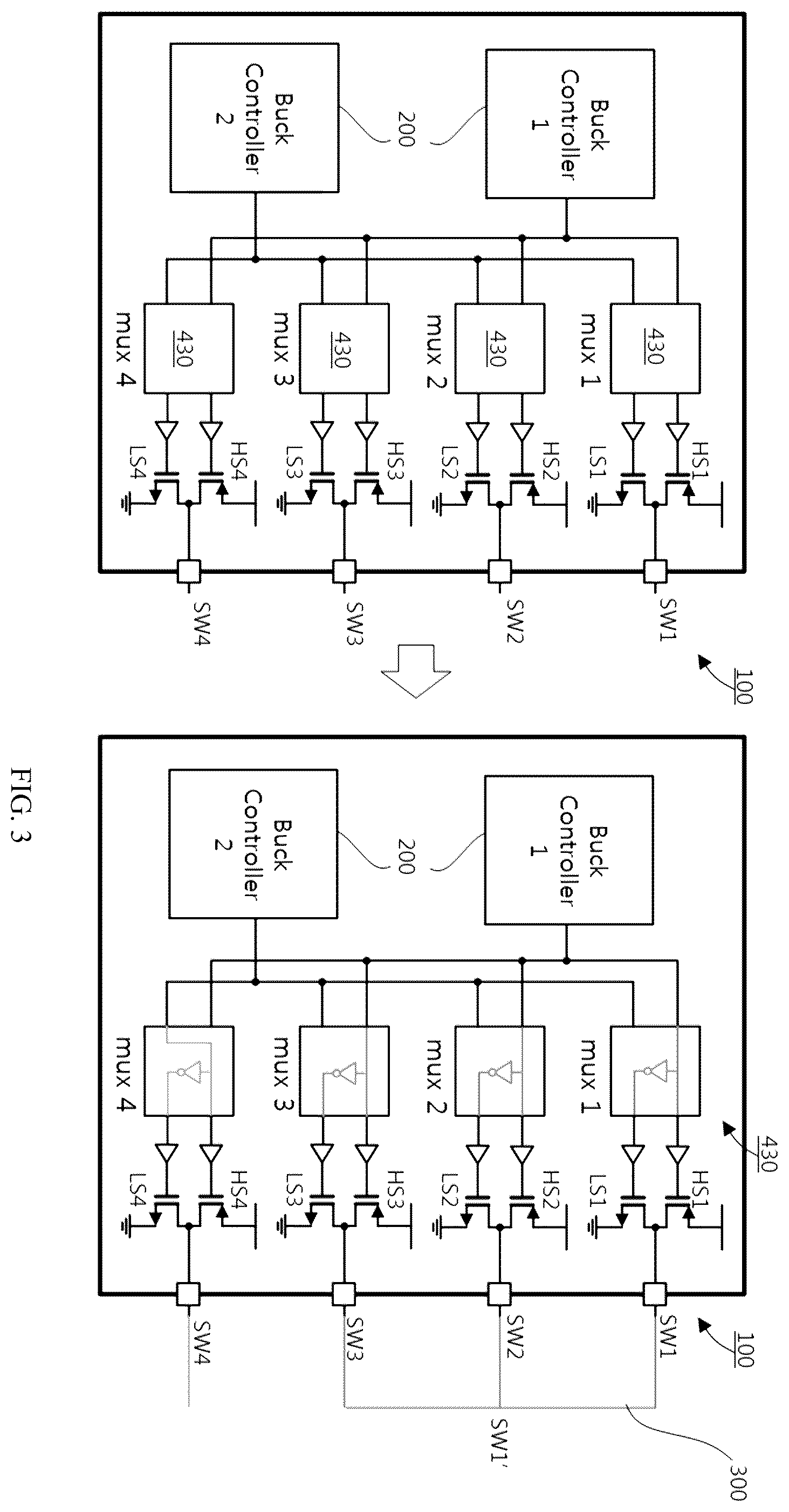 Patent US12368370 Figure 3 – DC/DC converter for providing maximum efficiency in various load current ranges