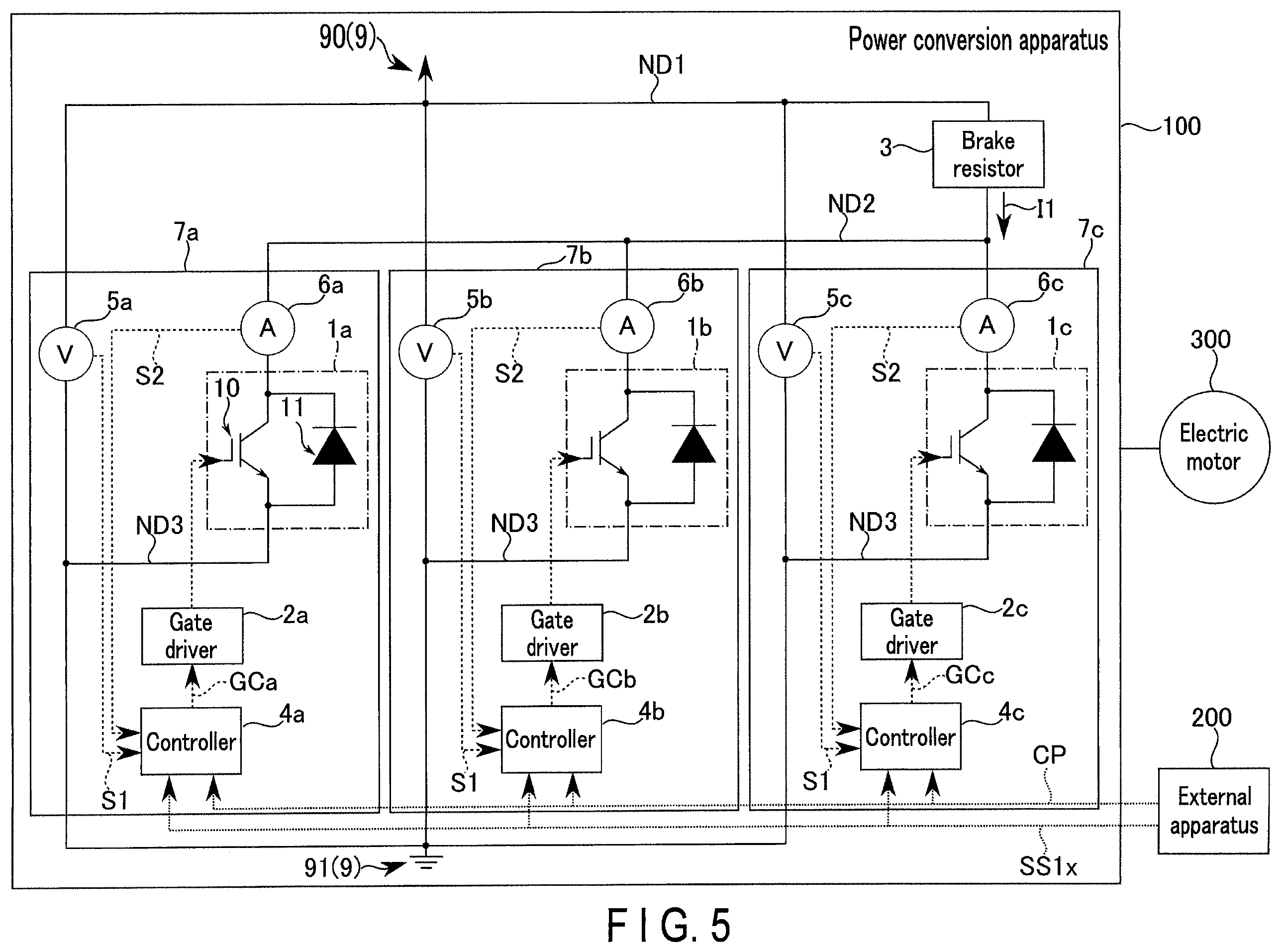 Patent US12368372 Figure 5 – Power conversion apparatus