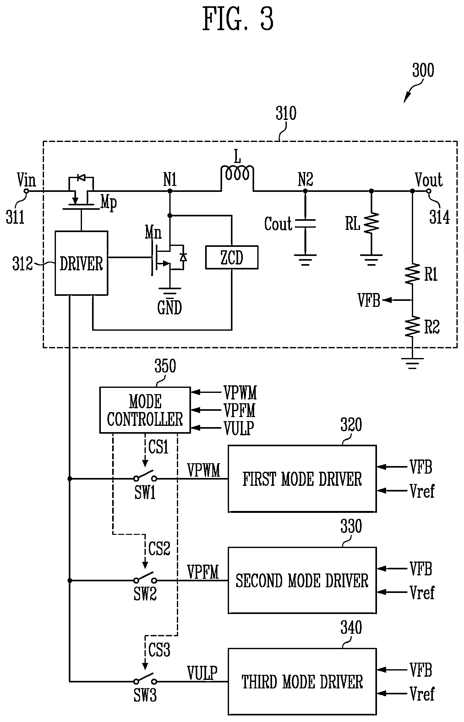 Patent US12368380 Figure 3 – DC-DC converter and display device including the same