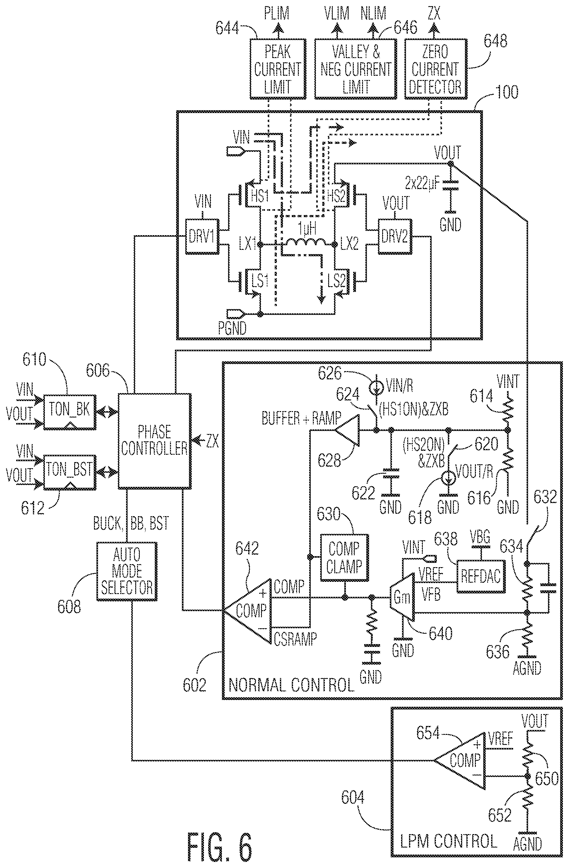 Patent US12368381 Figure 4 – Auto mode change in buck-boost converter