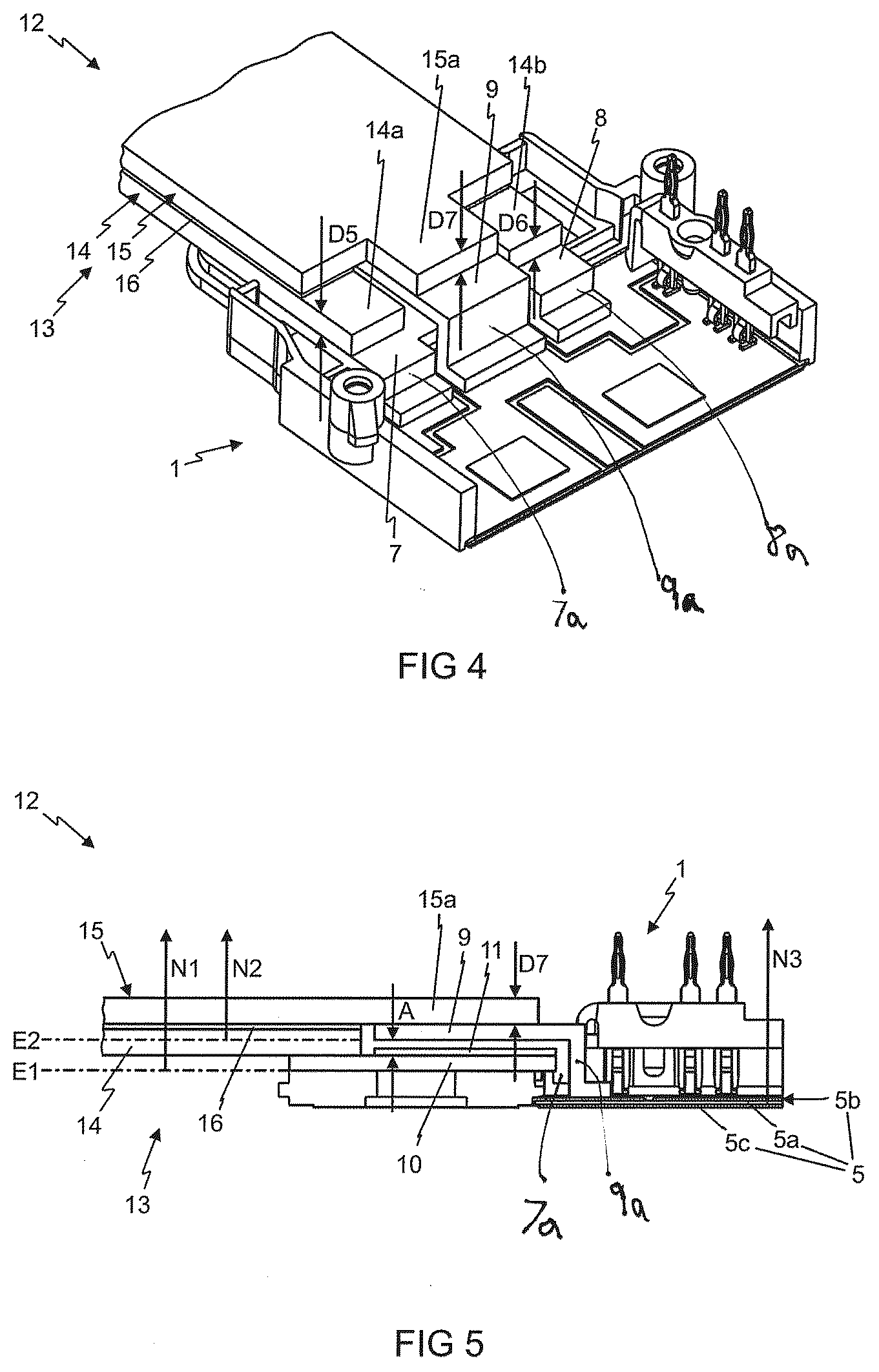 Patent US12368385 Figure 3 – Power semiconductor module having a substrate, power semiconductor components and having a DC voltage connection device