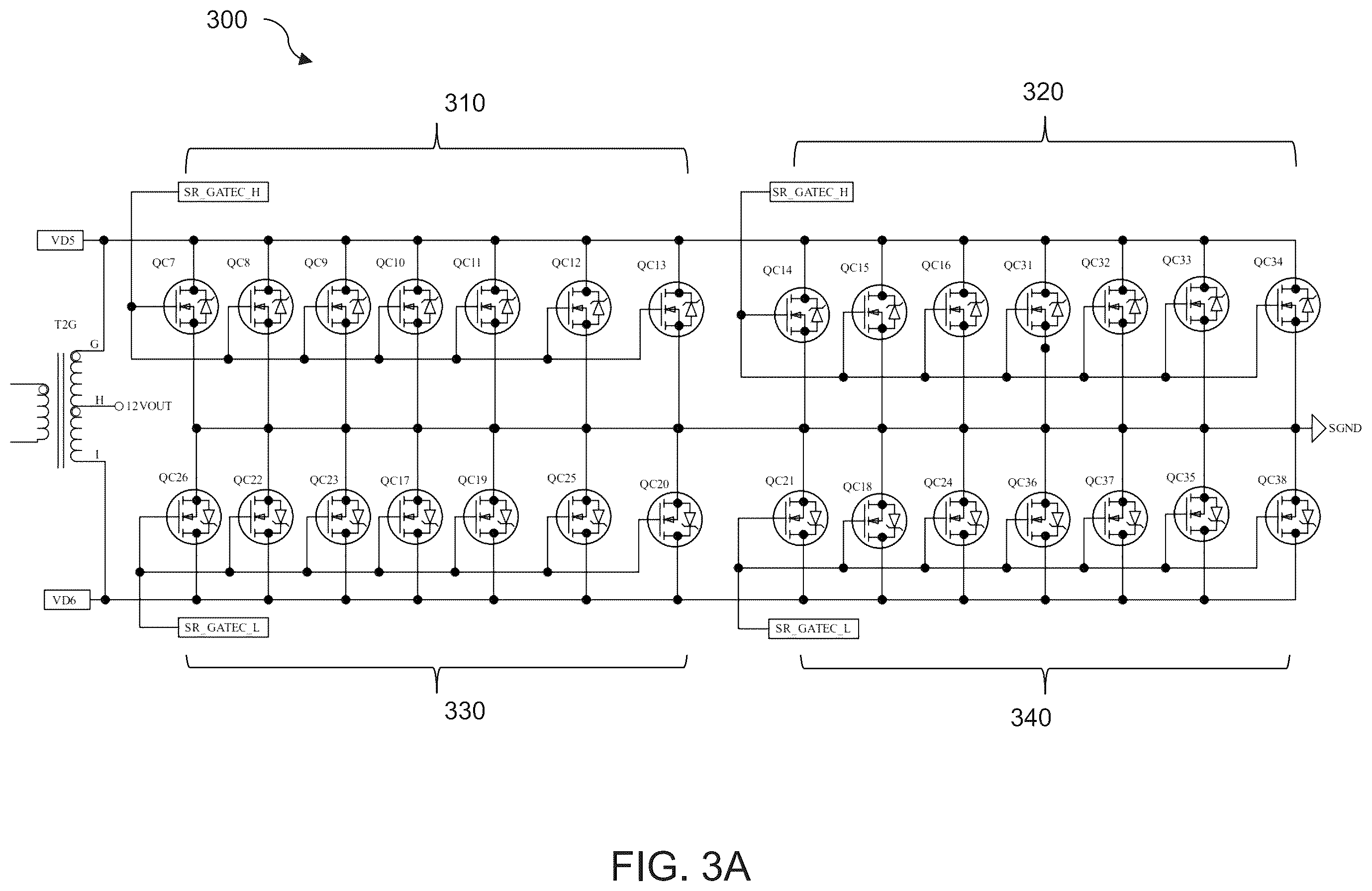 Patent US12368388 Figure 7 – Layout method for power supplies with three-phase integrated transformer and synchronous rectification